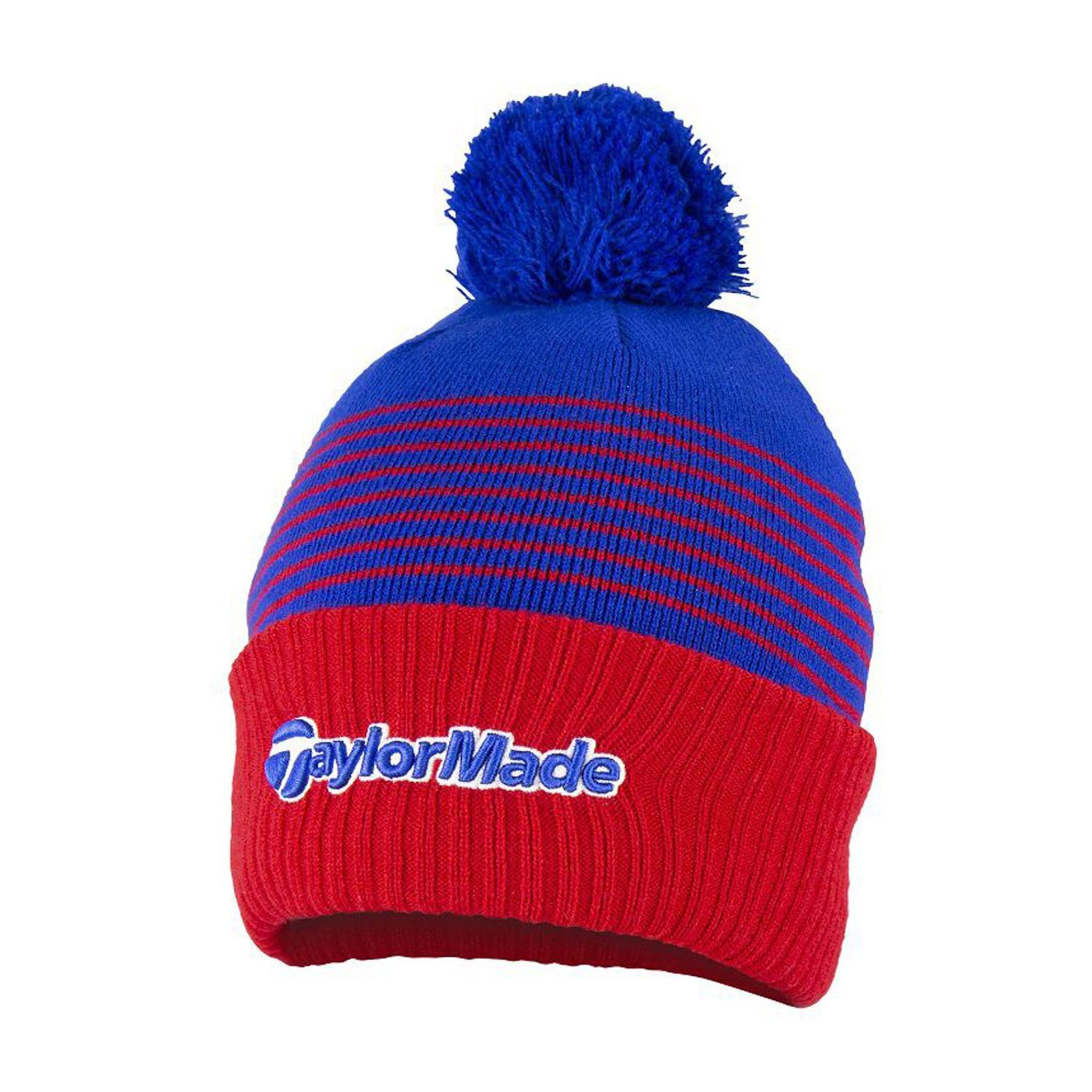 TaylorMade Beanie Bobble Rosso/Blu/Bianco Uomo