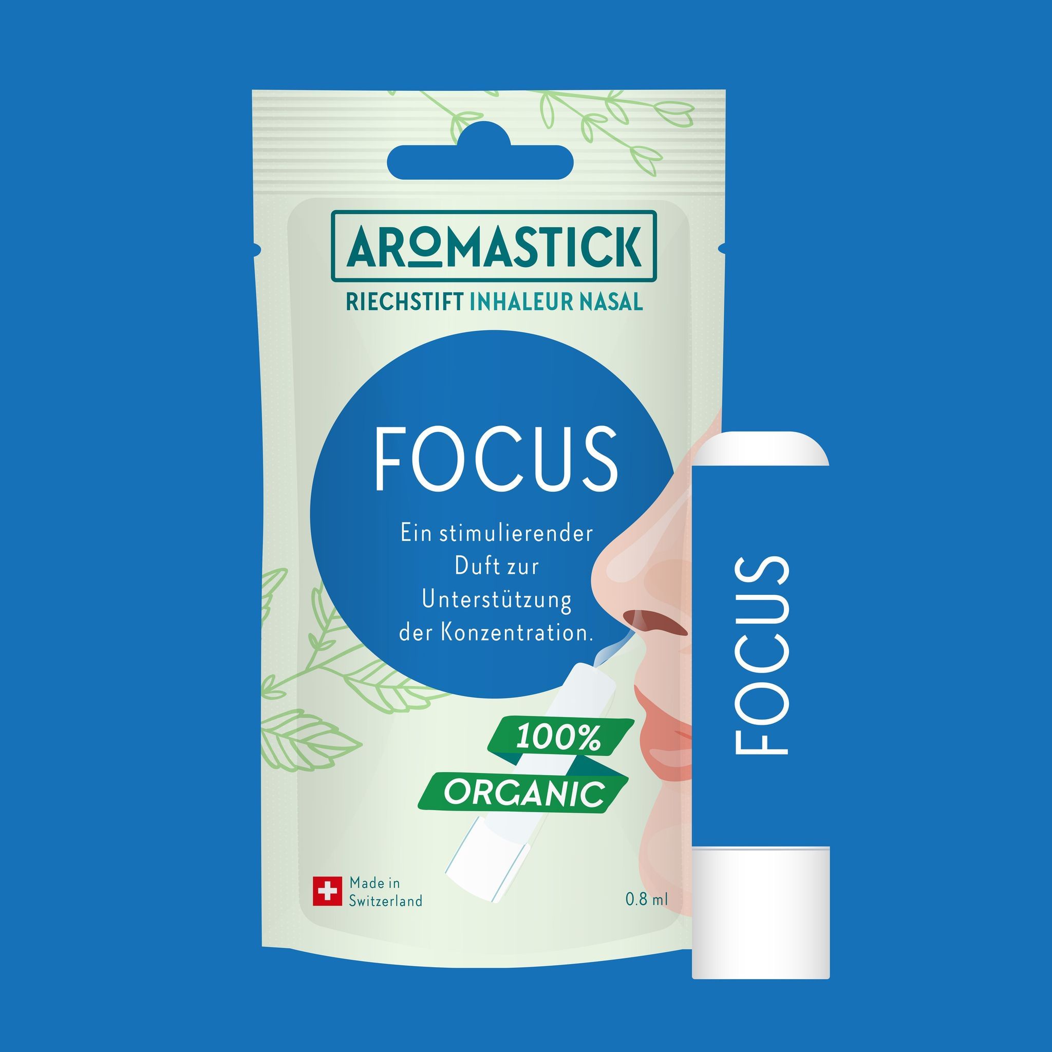 Aromastick BIO per la salute verde "FOCUS"