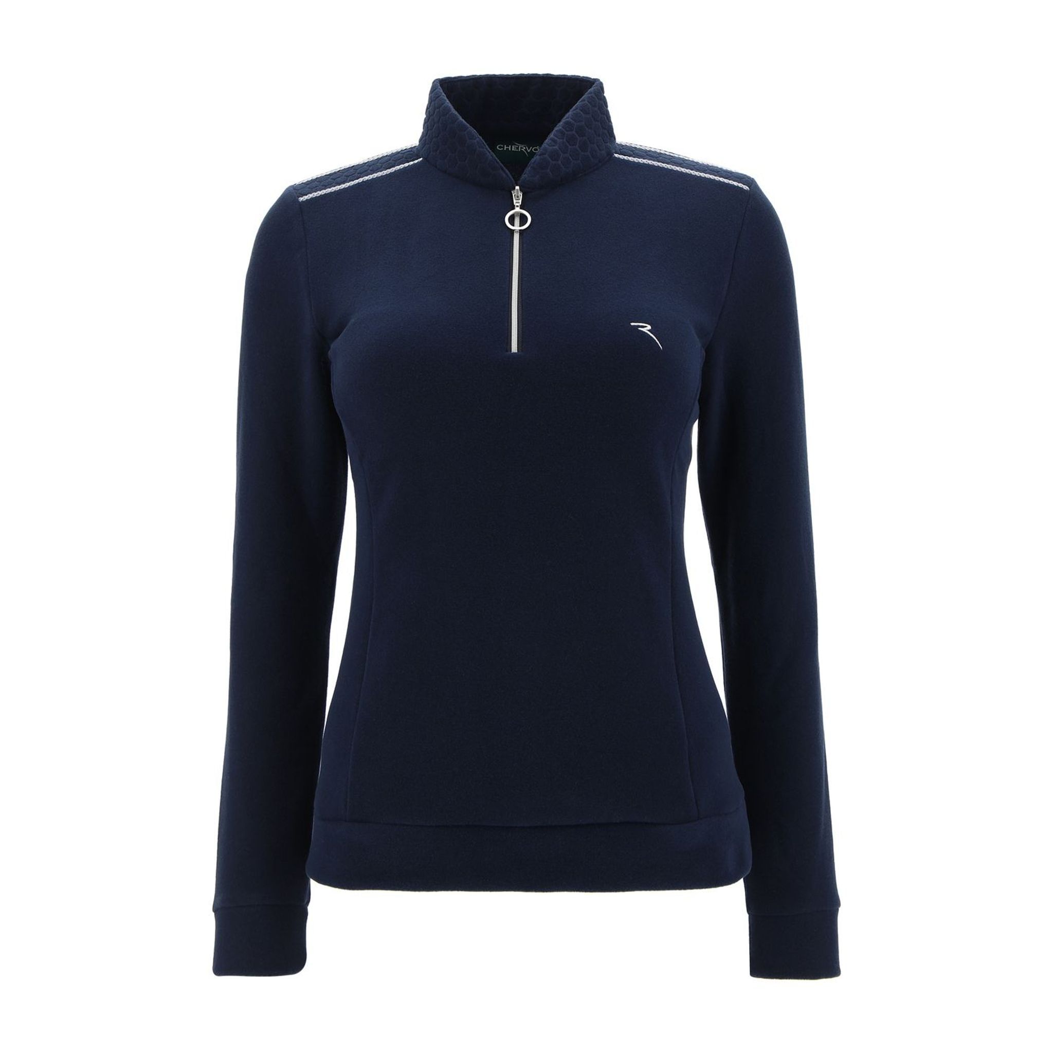 Chervo W Aurea LS Polo blu navy da donna