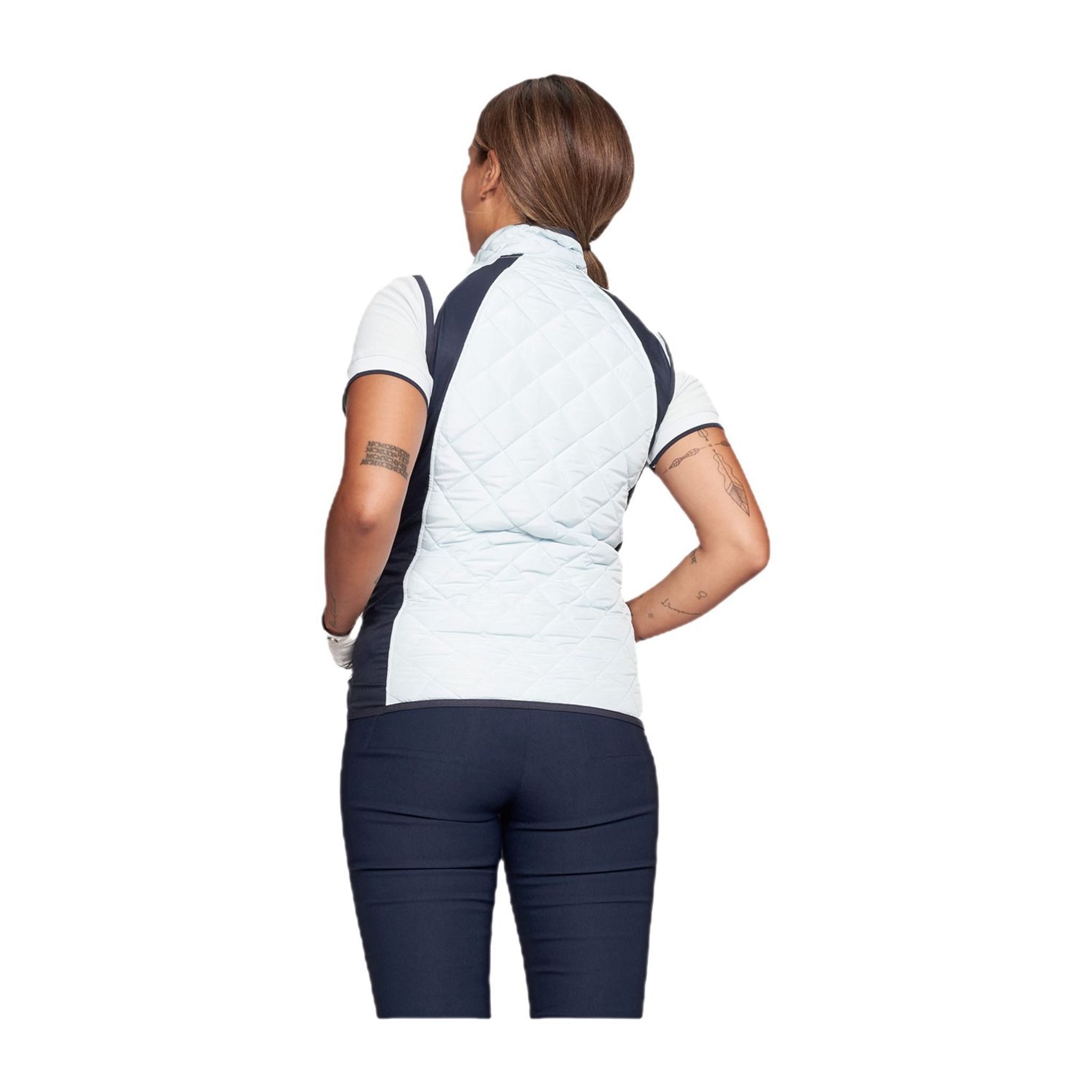 Gilet Röhnisch Tour Bianco/Blu Navy Donna