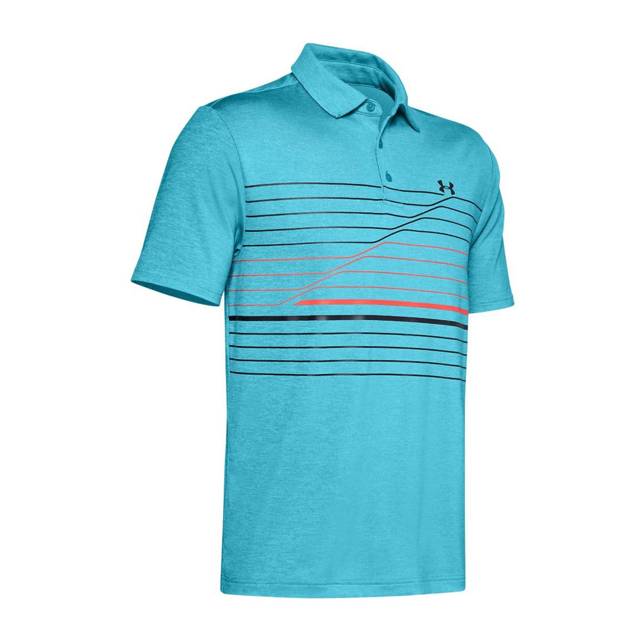 Under Armour Playoff Polo 2.0 Escape/Blu/Nero Uomo