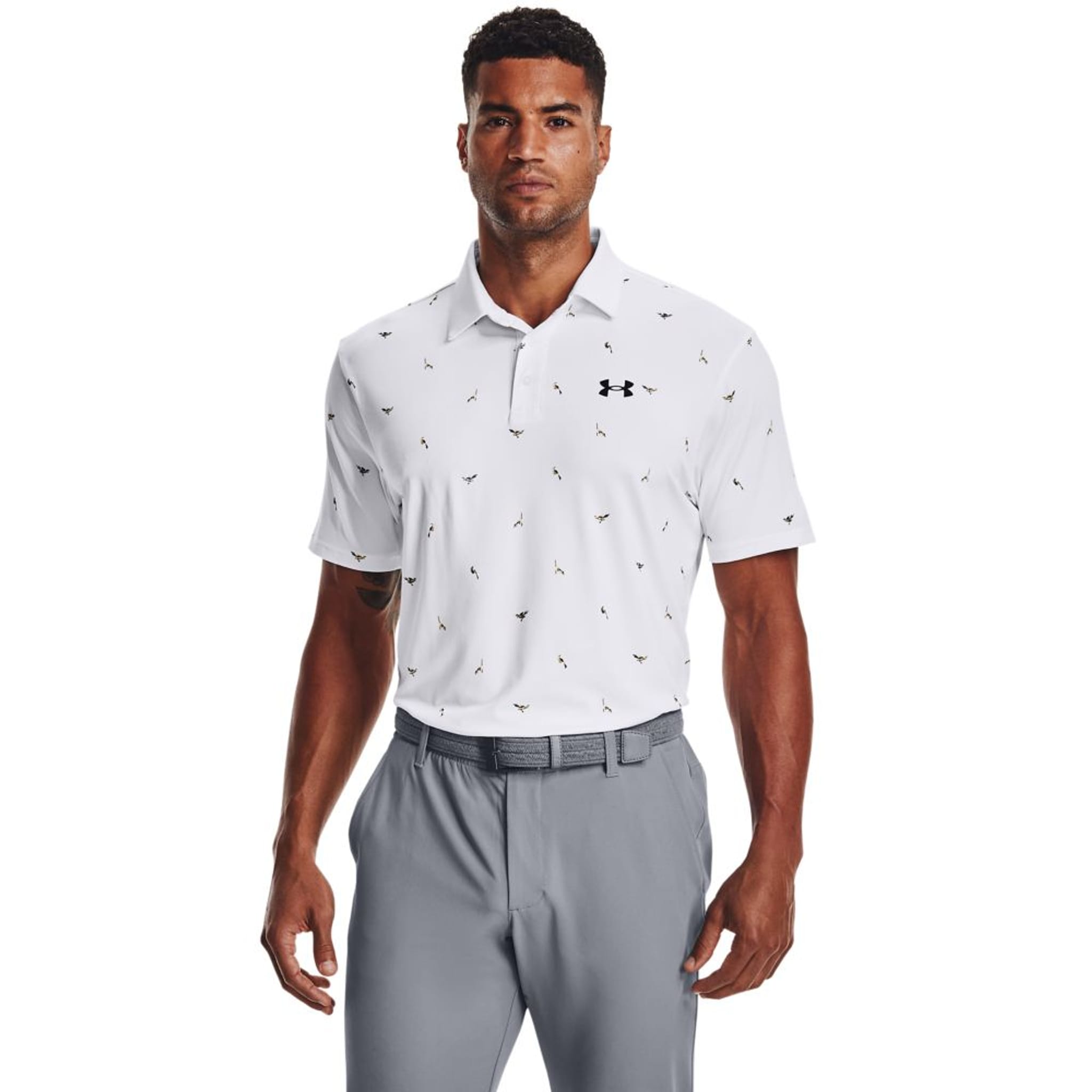 Under Armour M Polo Playoff 2.0 Bianco/Grigio Uomo