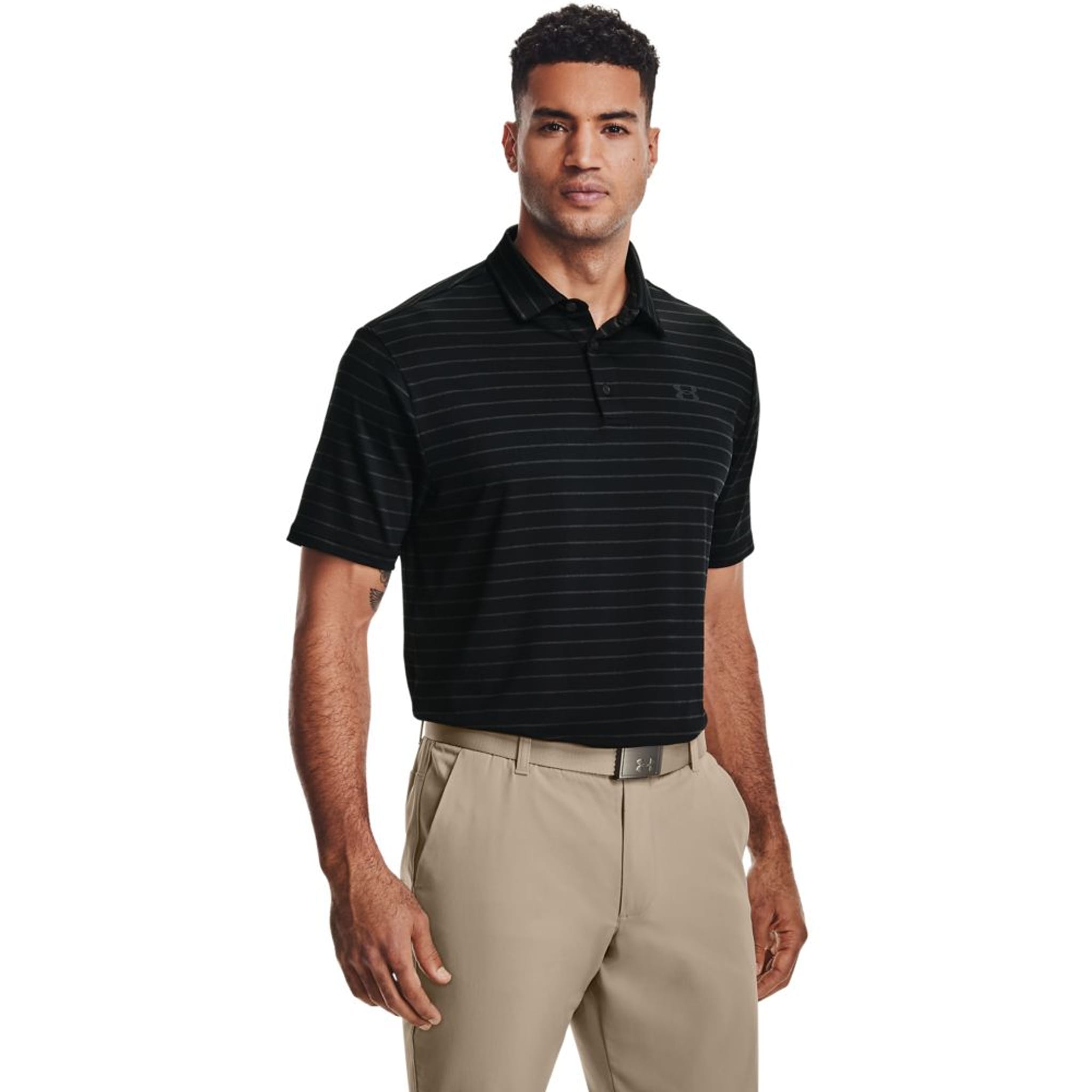 Under Armour M Polo Playoff 2.0 Nero/Grigio Jet/Grigio Pitch Uomo