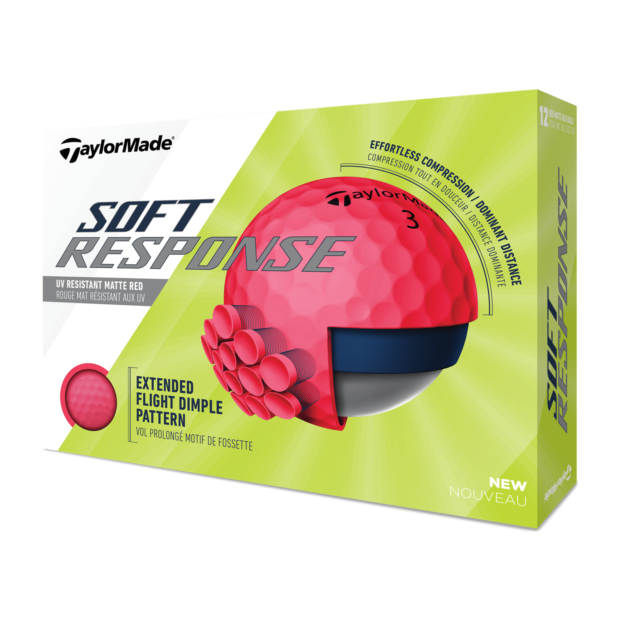 TaylorMade Soft Response (20) [12Balls] Rosso