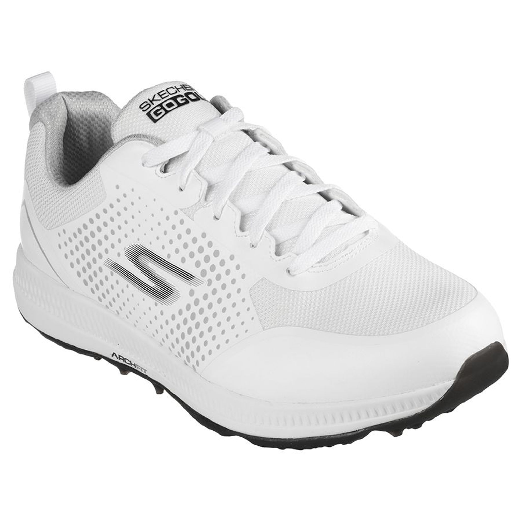 Skechers M GO GOLF ELITE 5 - Bianco Sintetico/ Tessuto/ Nero Uomo