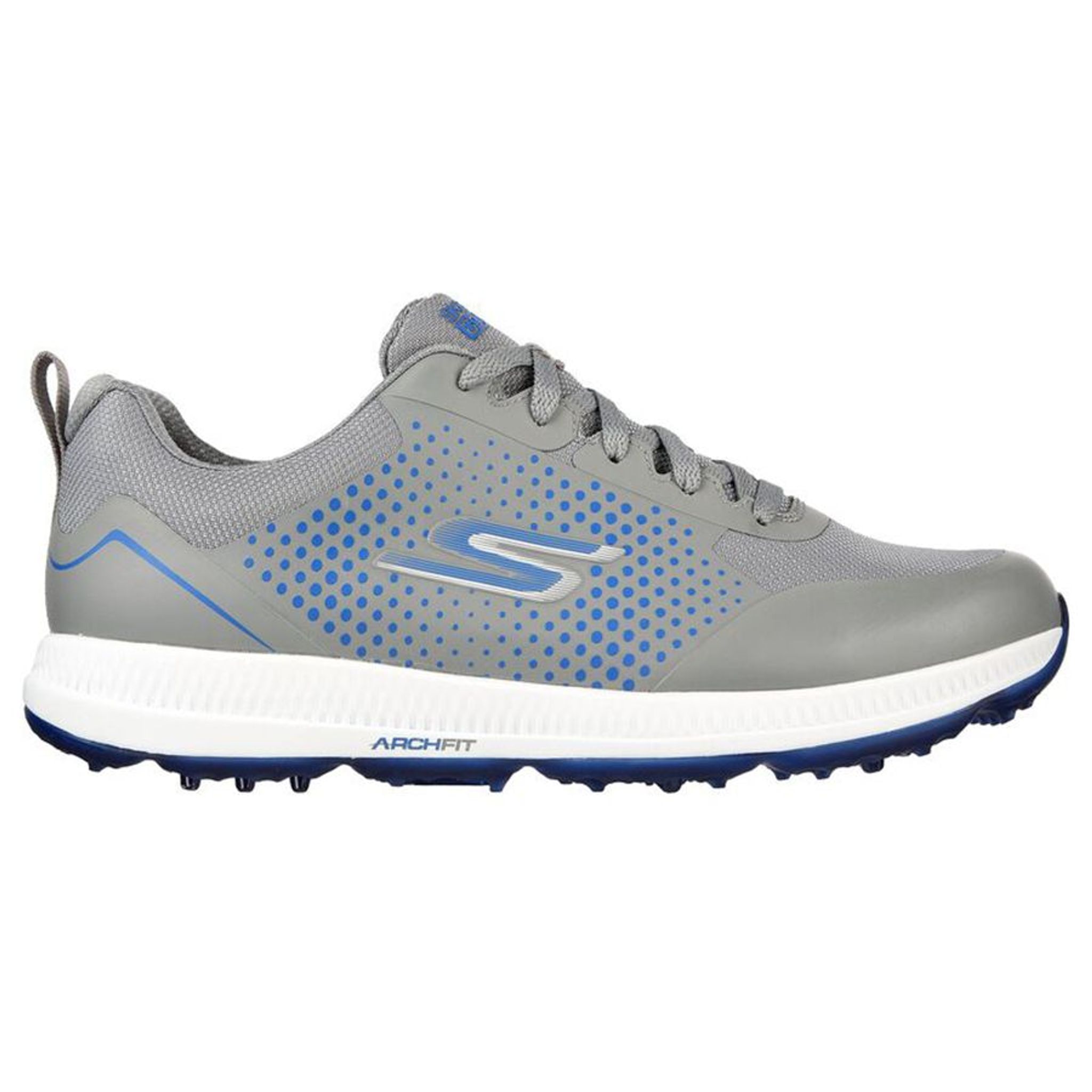 Skechers M GO GOLF ELITE 5 - Grigio Sintetico/Tessuto/Blu Tr Uomo