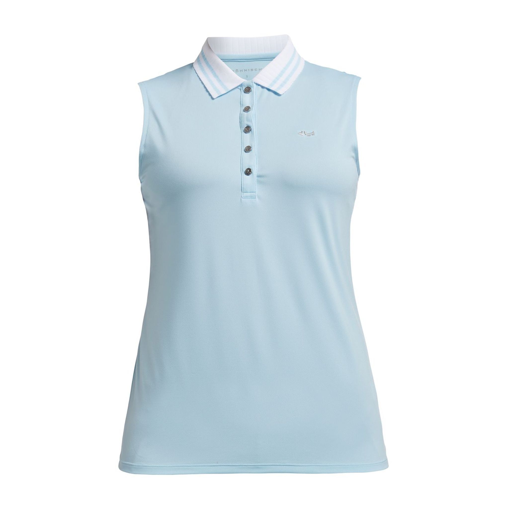 Polo Röhnisch Stripe SL Cool Blue Donna