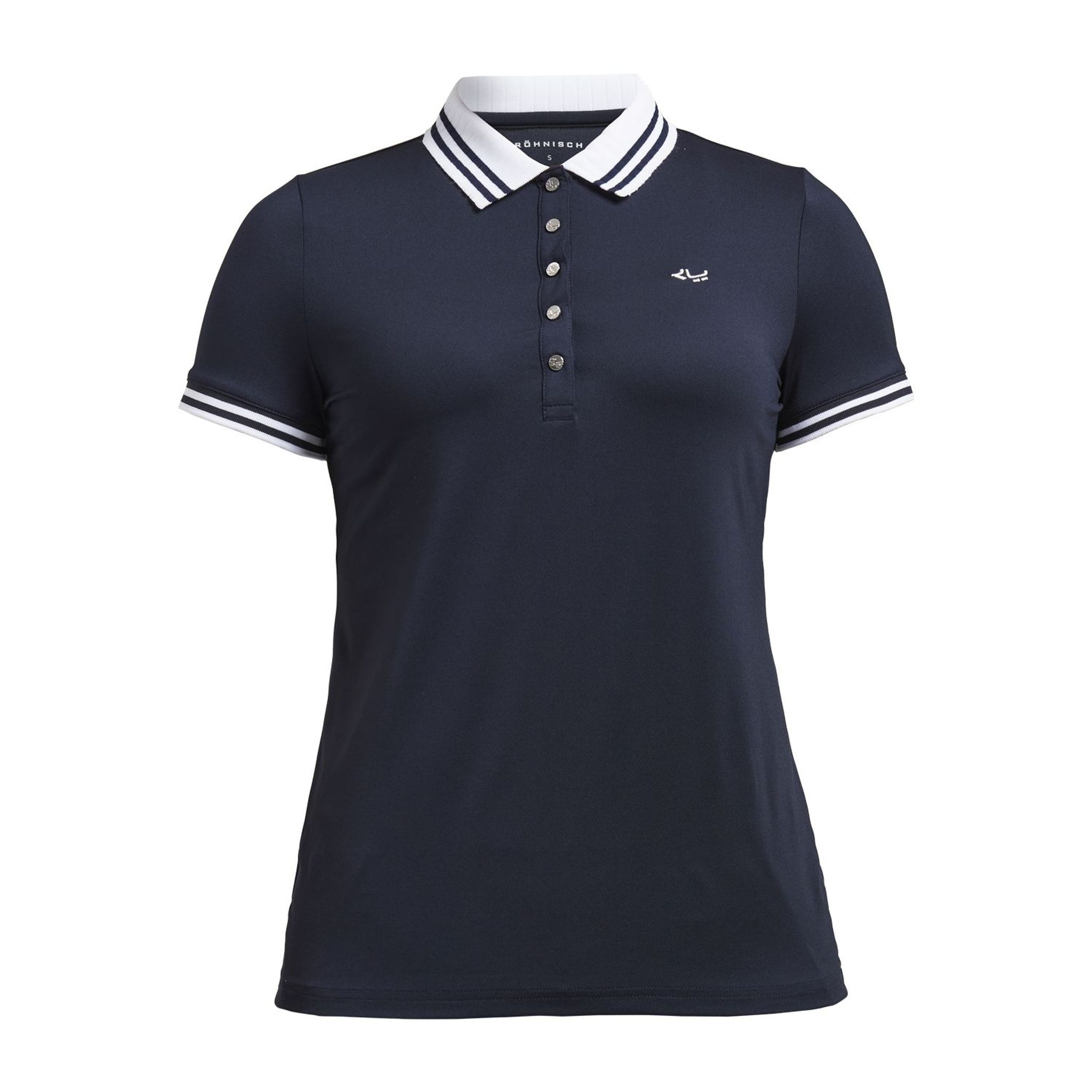 Röhnisch Stripe Polo Navy Damen