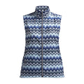 Gilet antivento Röhnisch Pocket Zigzag blu da donna