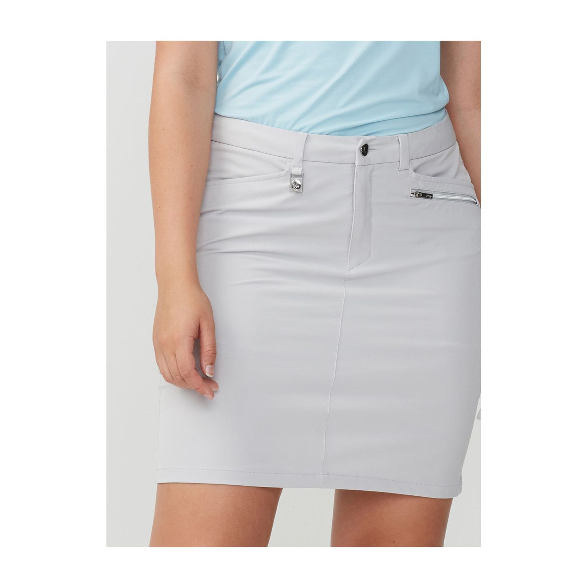 Röhnisch Skort Comfort Stretch Grigio Argento Donna