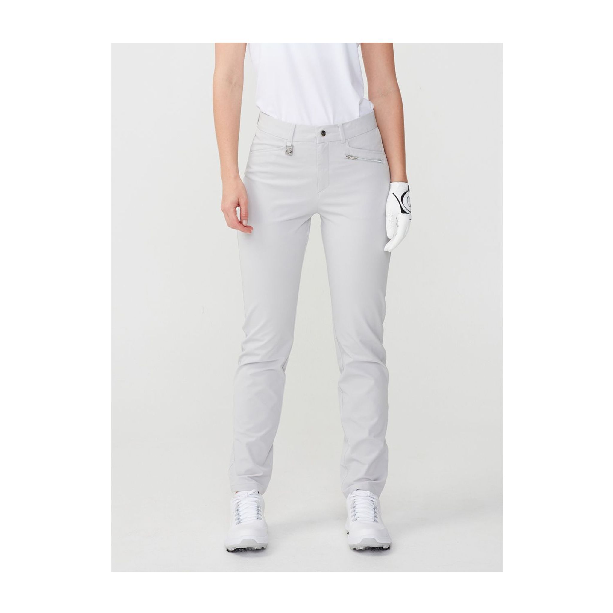 Pantaloni Röhnisch Comfort Stretch Grigio Argento Donna