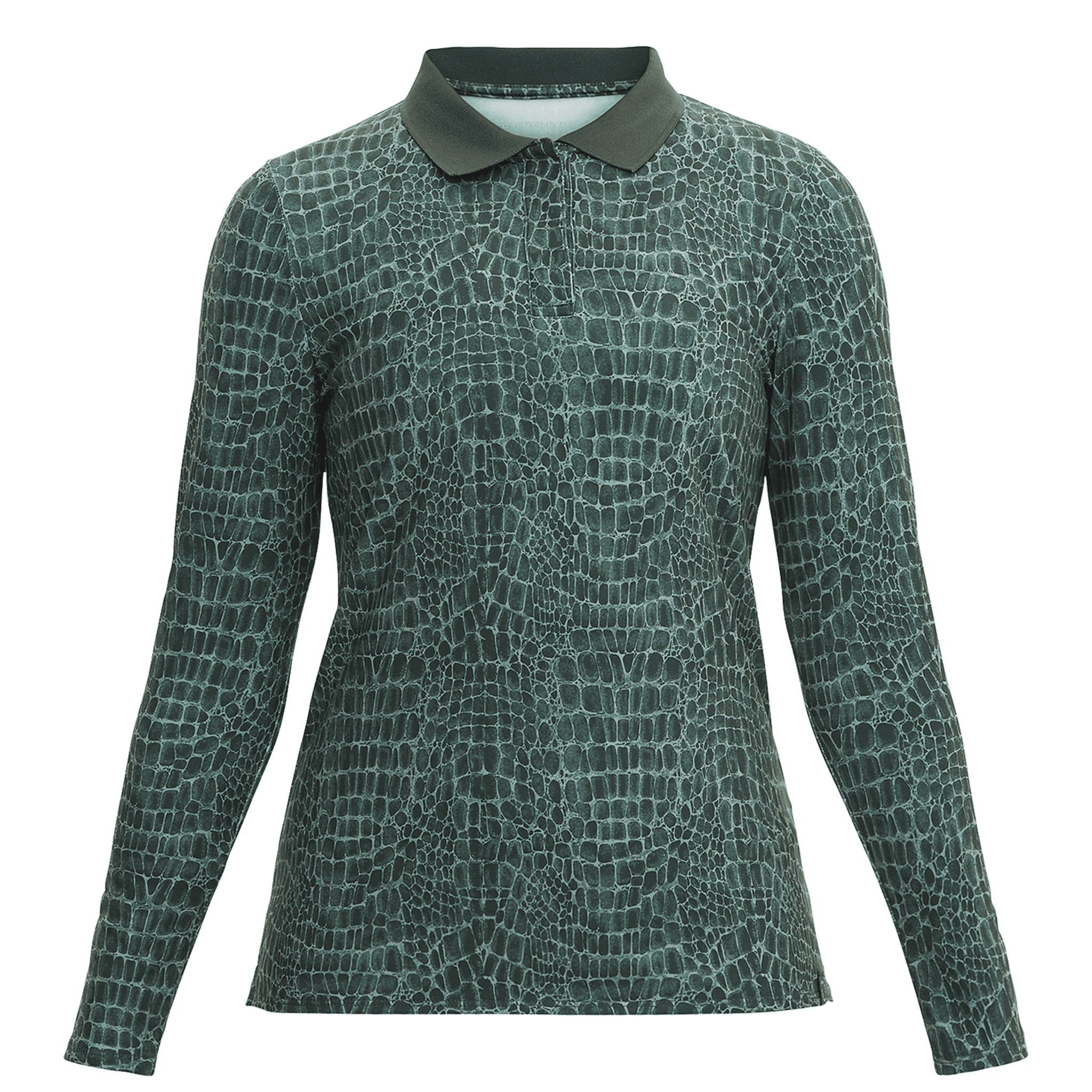 Röhnisch Sia Golf Polo Manica Lunga Verde Crocco Donna