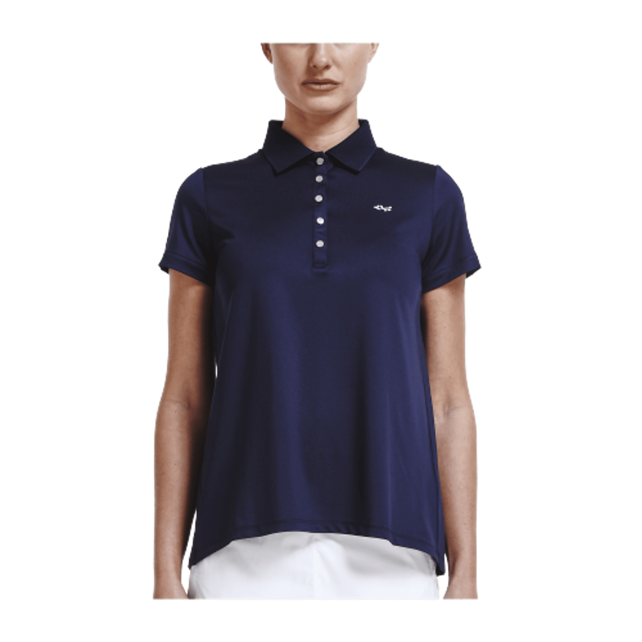 Röhnisch Polo plissettato Indigo Night Donna