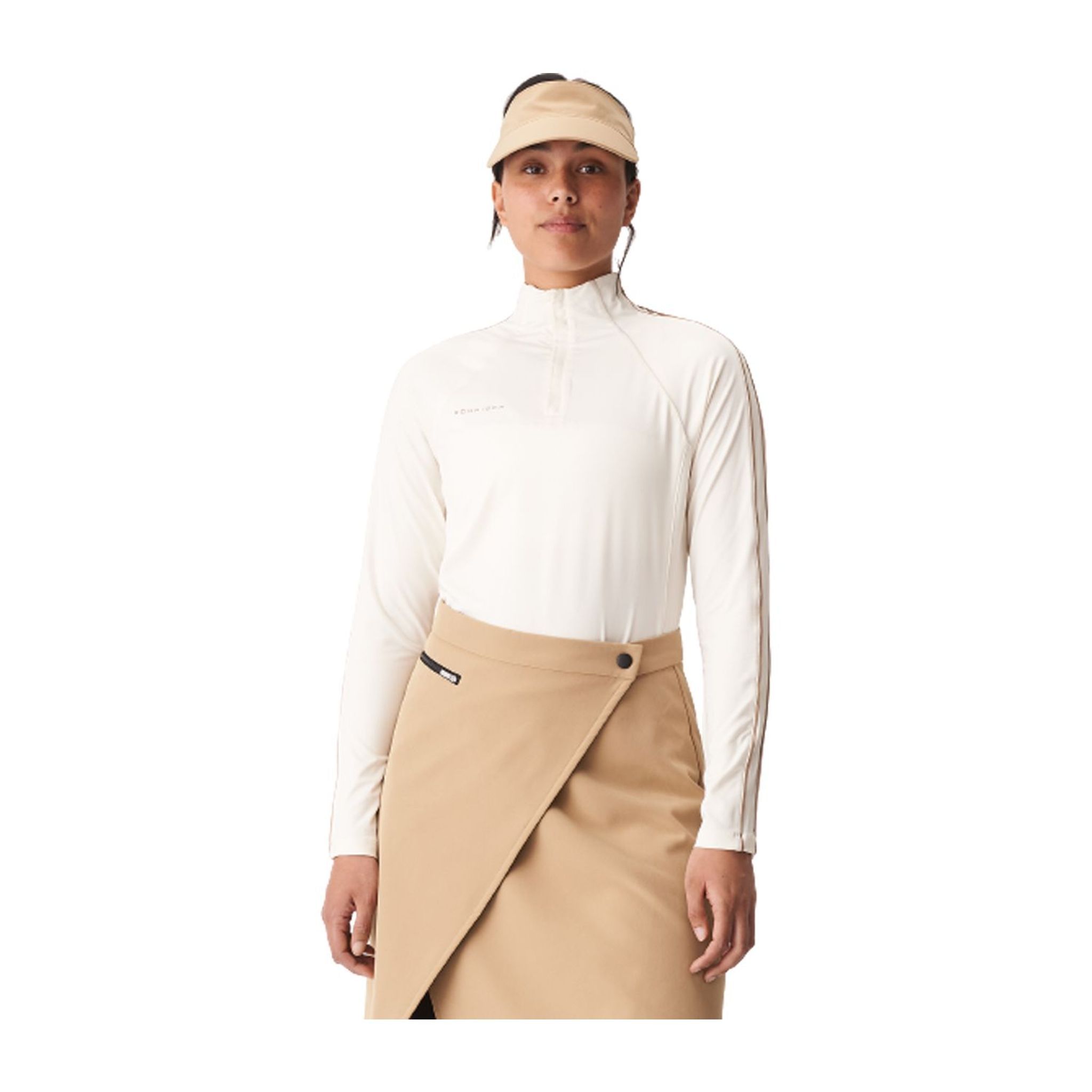 Röhnisch W Layer Serena Mezza Zip Bianco/Beige Donna