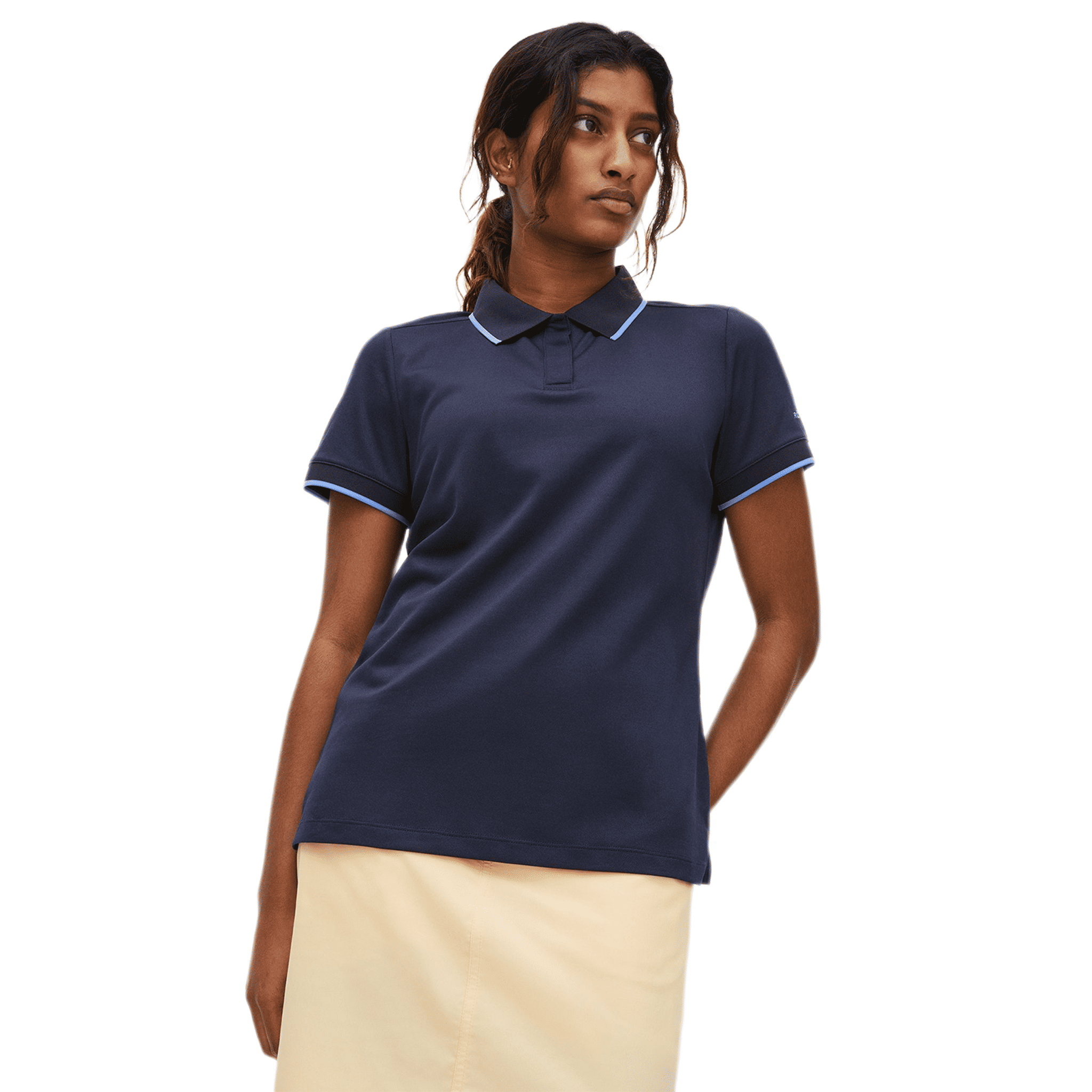 Polo da golf Röhnisch Mildred blu navy da donna