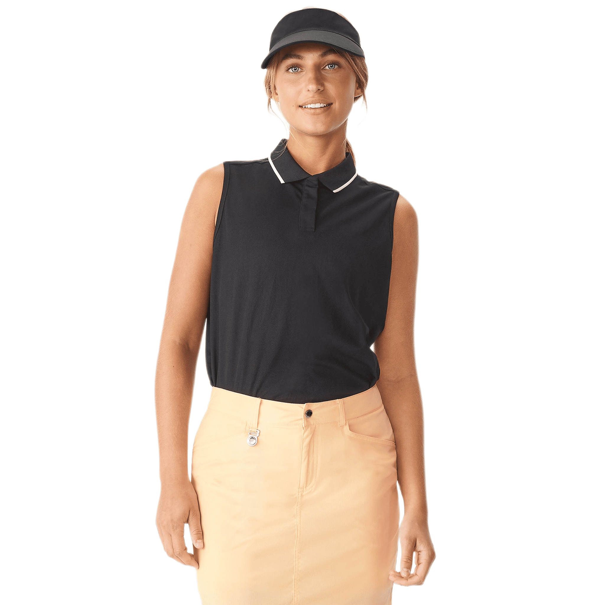 Röhnisch Mildred Golf Polo senza maniche Nero Donna