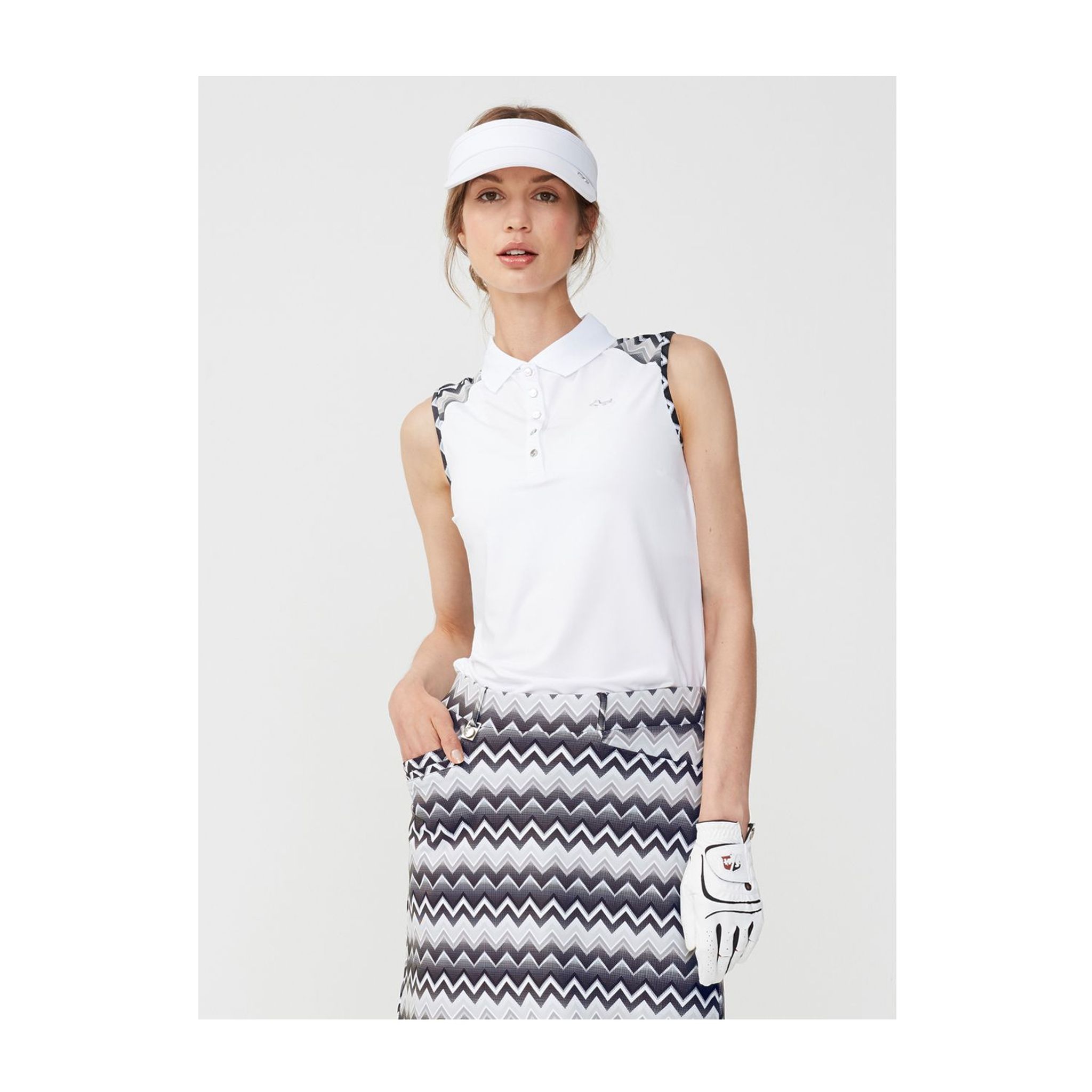 Röhnisch Element SL Polo Zigzag Sabbia Donna