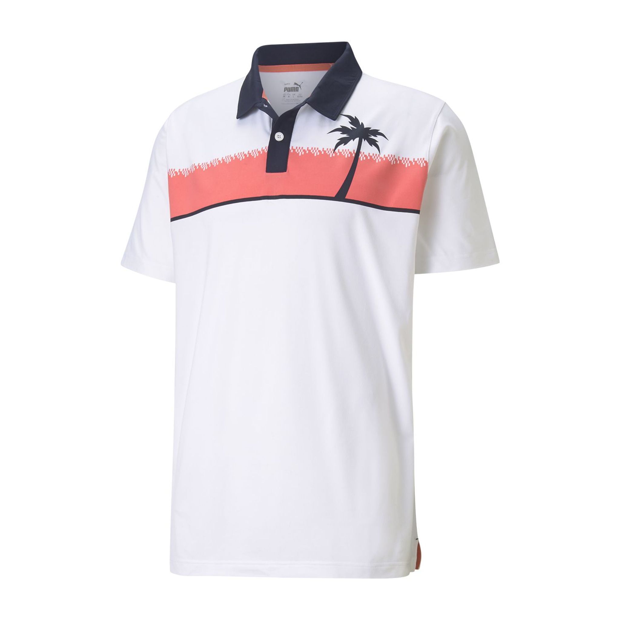 Puma M Cloudspun Hana SS Polo Uomo Bianco Brillante