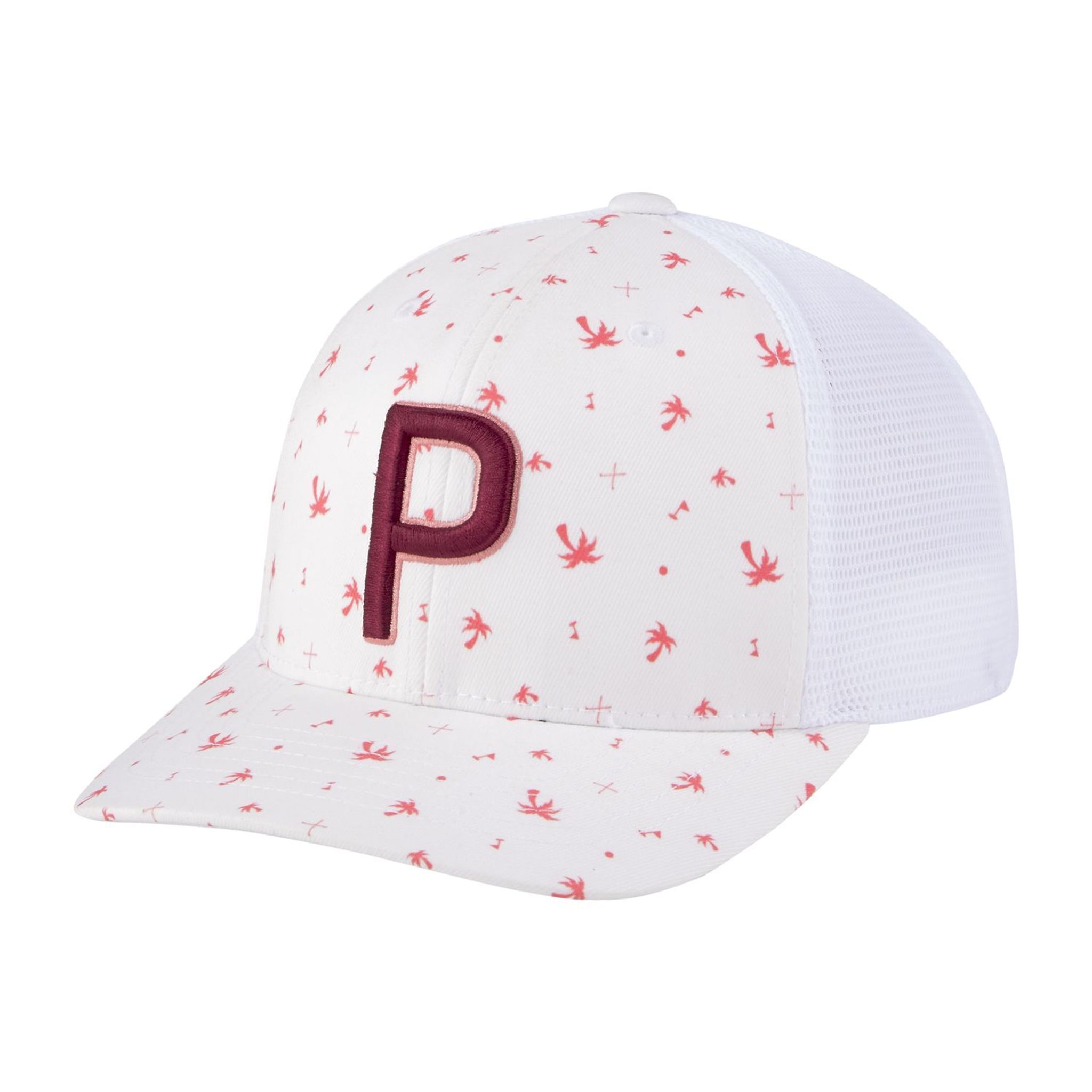 Puma Cap Trucker Snapback MP 110 Palms Bianco Brillante Uomo