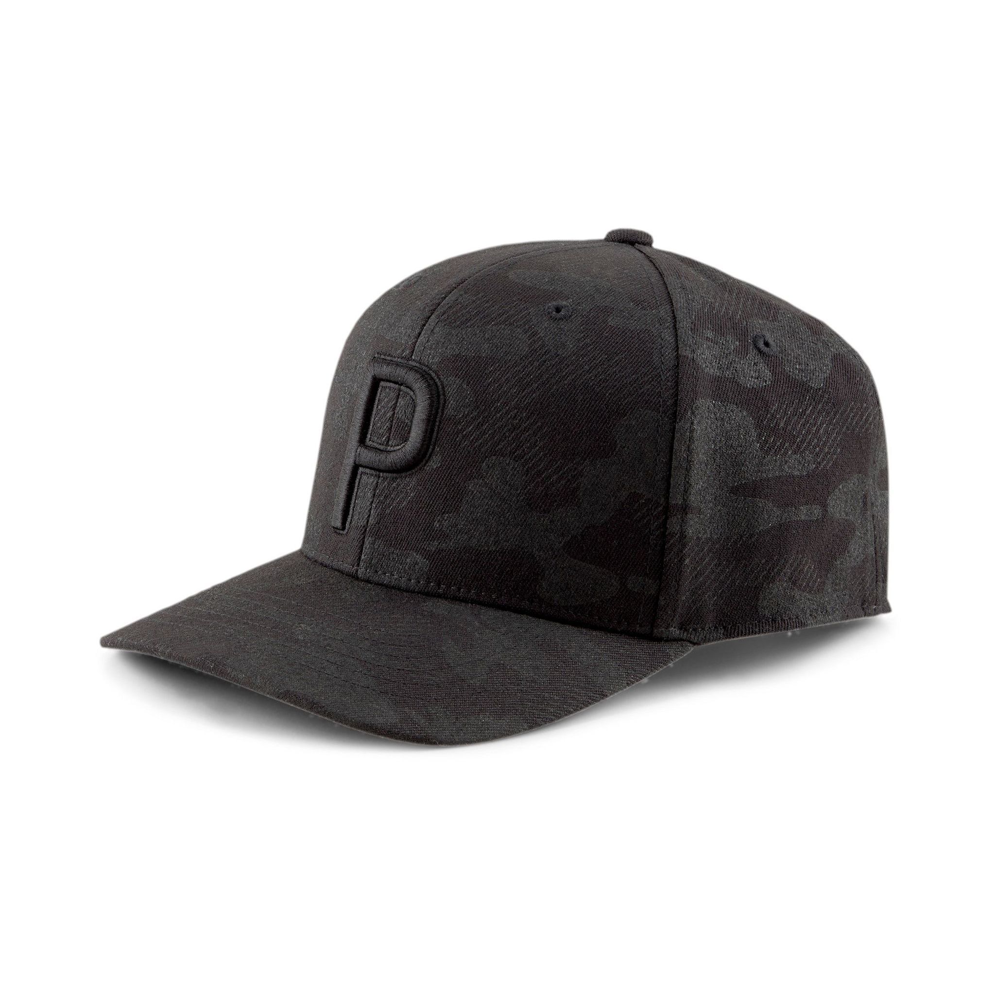 Puma P Snapback Golf Cap Camo Pattern Nero Uomo Uomo