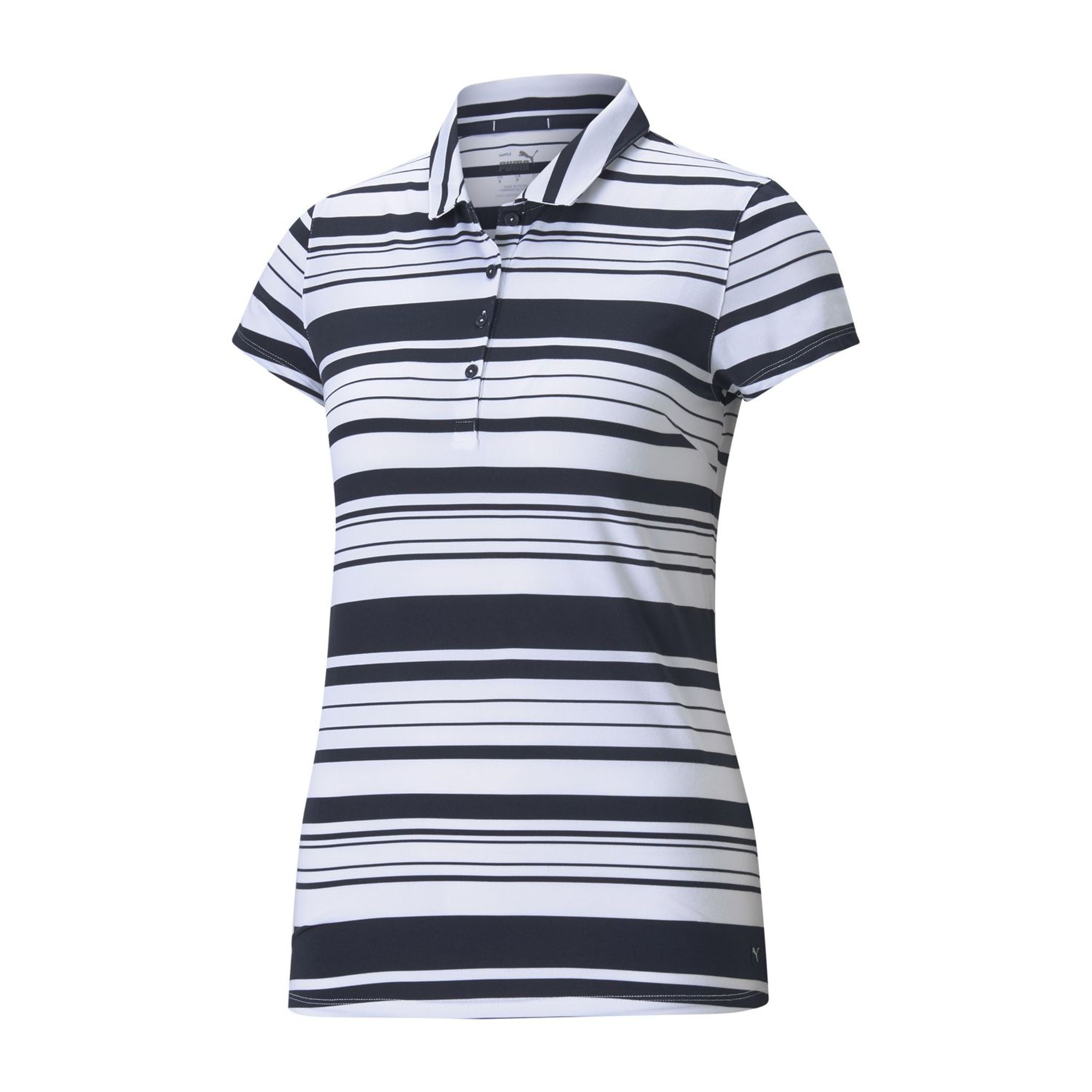 Puma W Cloudspun Ribbon SS Polo blu navy/bianco donna