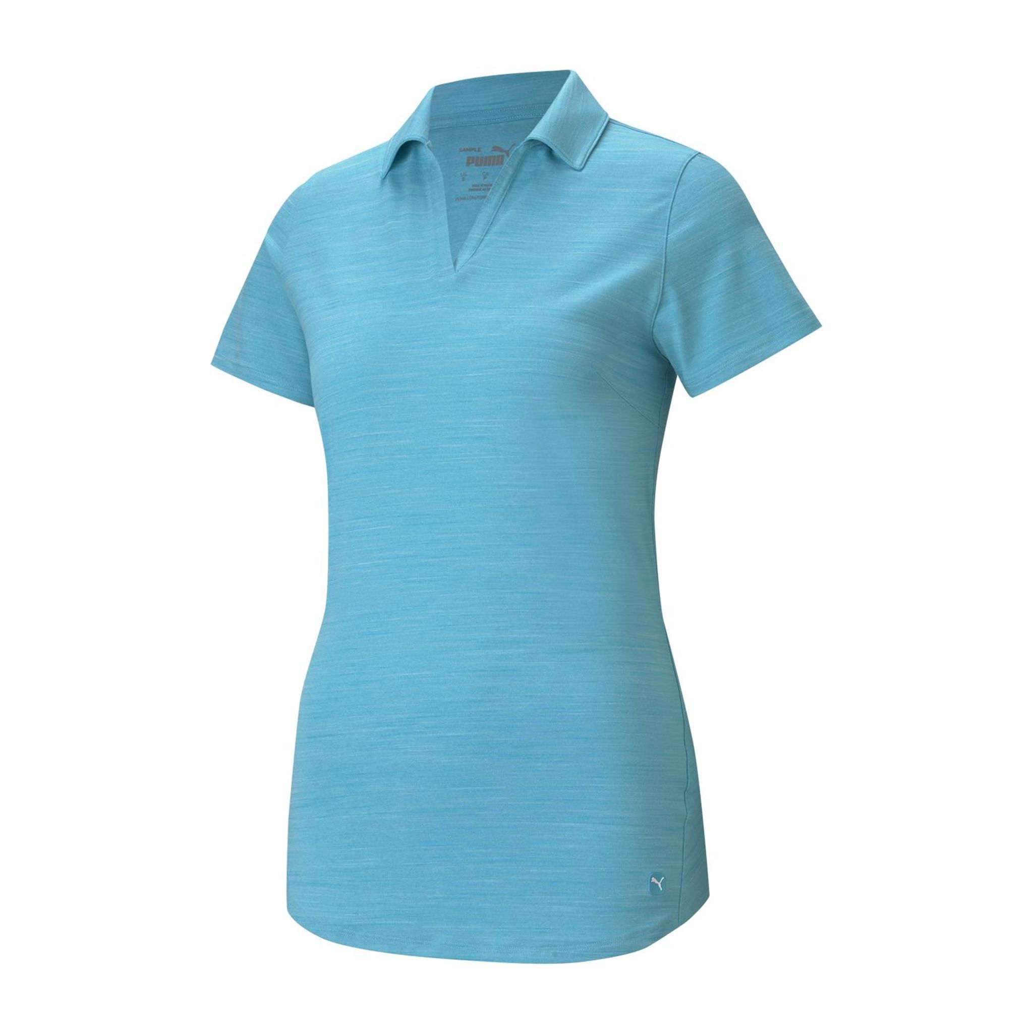 Puma W Cloudspun Free SS Polo Scuba Blue Damen