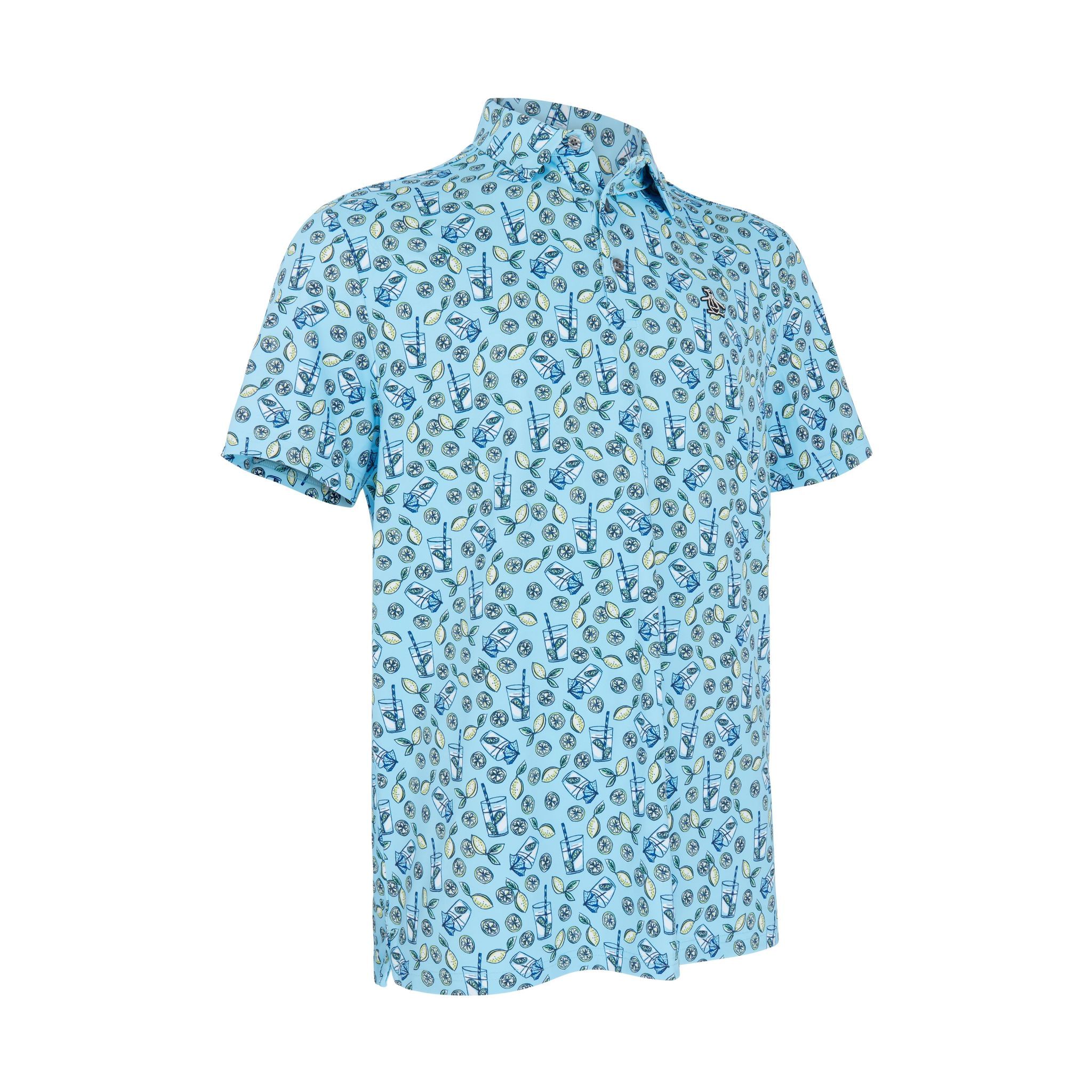 Polo Original Penguin SS All-Over Lemonde Print Uomo