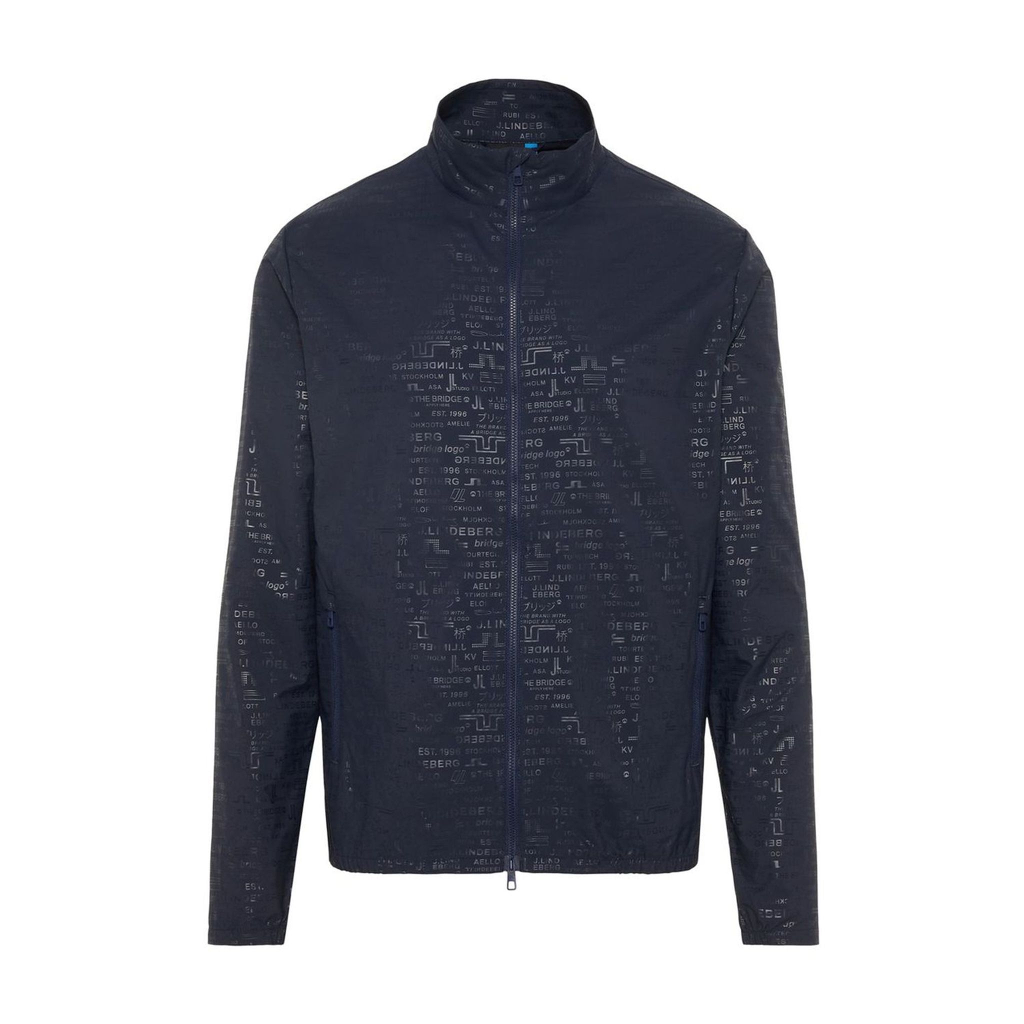 Giacca J. Lindeberg M Wind Tech Felix Deboss blu navy da uomo