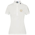 Polo da donna J. Lindeberg bianca con logo "THE LOGE" Ladies