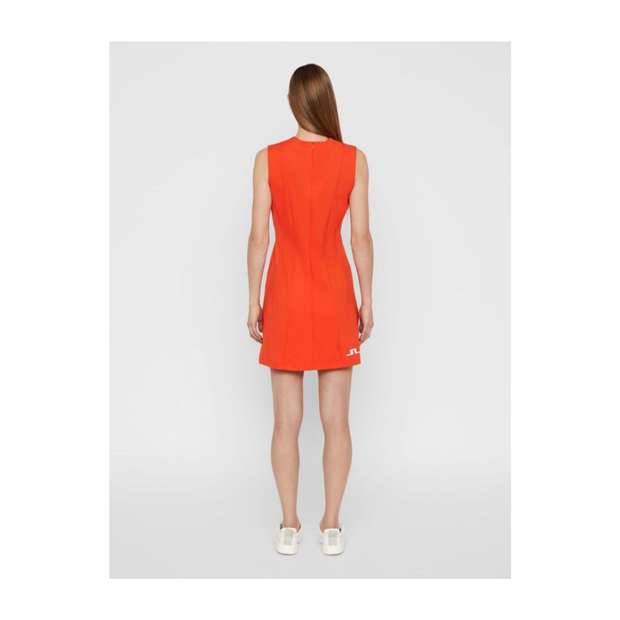 J. Lindeberg W Jasmin Lux Sculpt Dress Rosso Pomodoro Donna