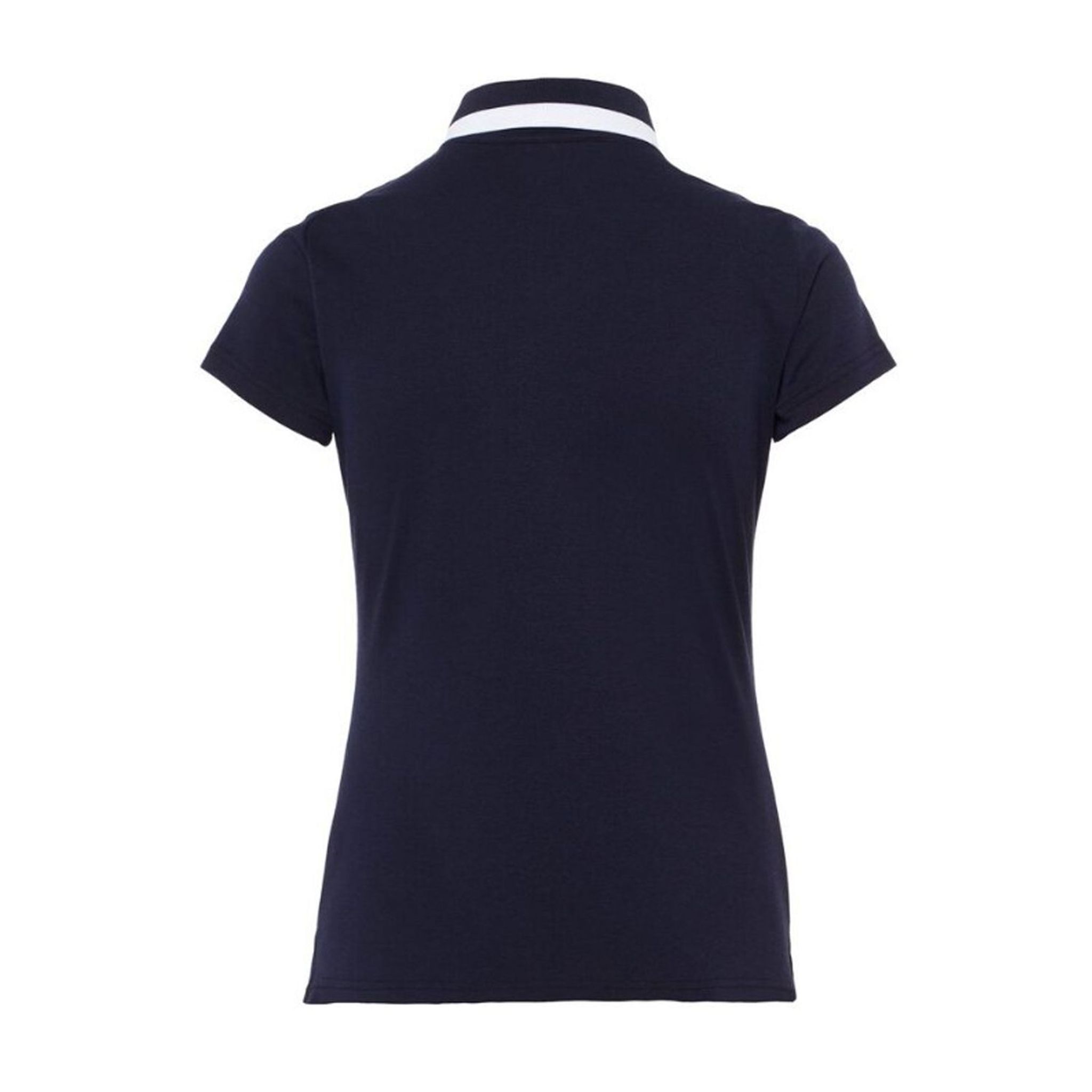 J. Lindeberg W Alve-Cotton Poly Polo blu navy melange da donna