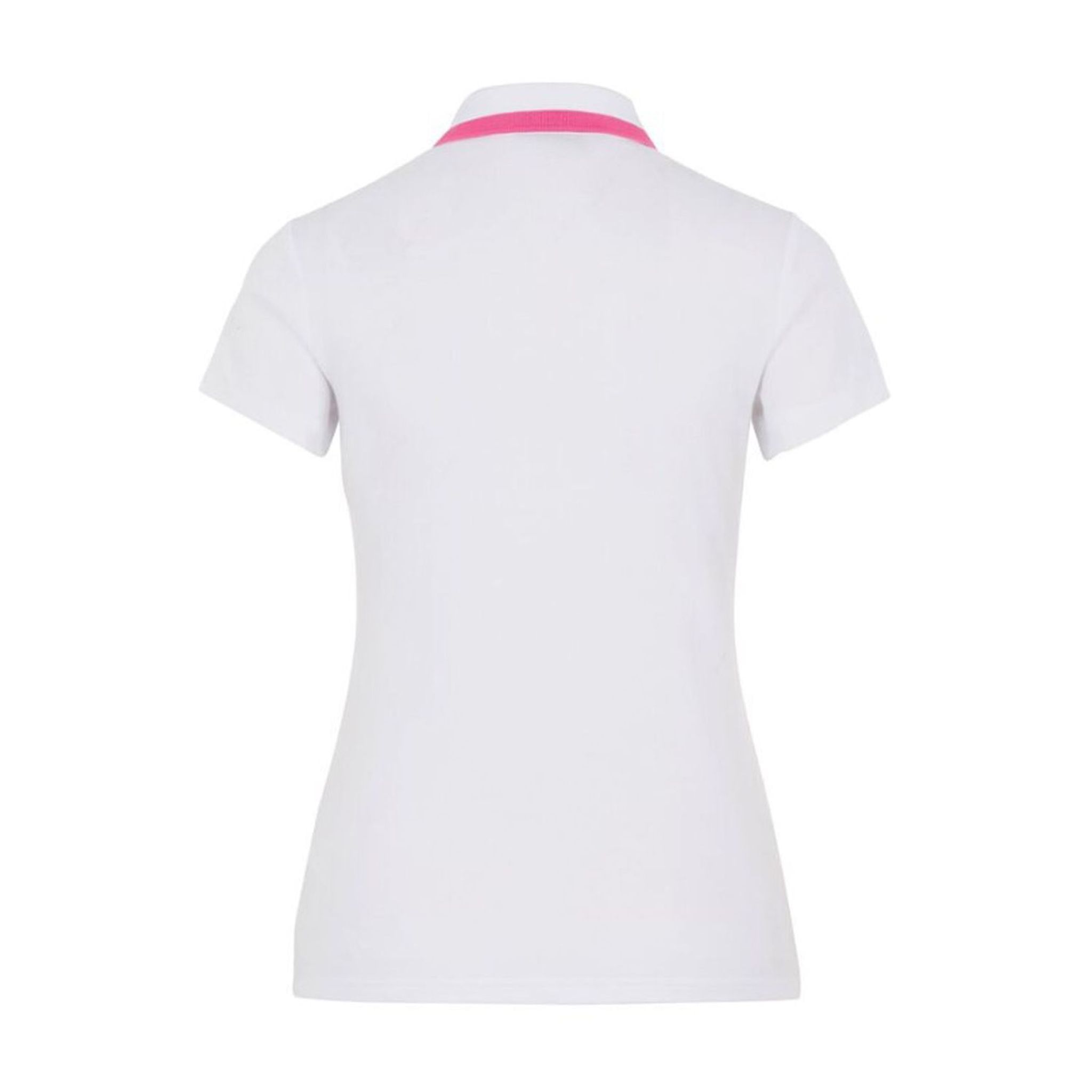 J. Lindeberg W Alve-Cotton Poly Polo Bianco Donna