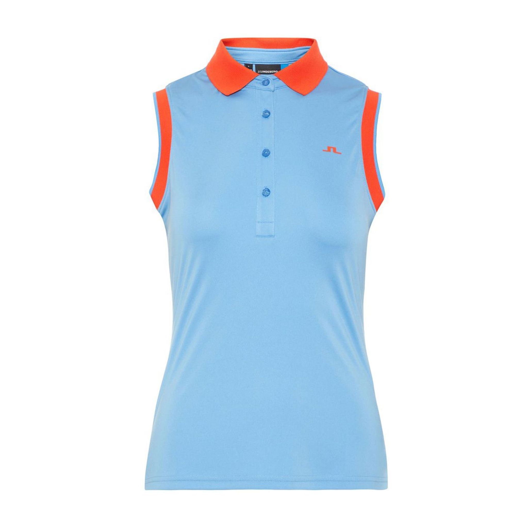 J. Lindeberg W Lyla-TX Coolmax Polo Lake Blue Donna