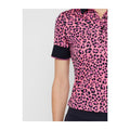 J. Lindeberg W Lexie-TX Coolmax Polo Rosa Leopardo Donna