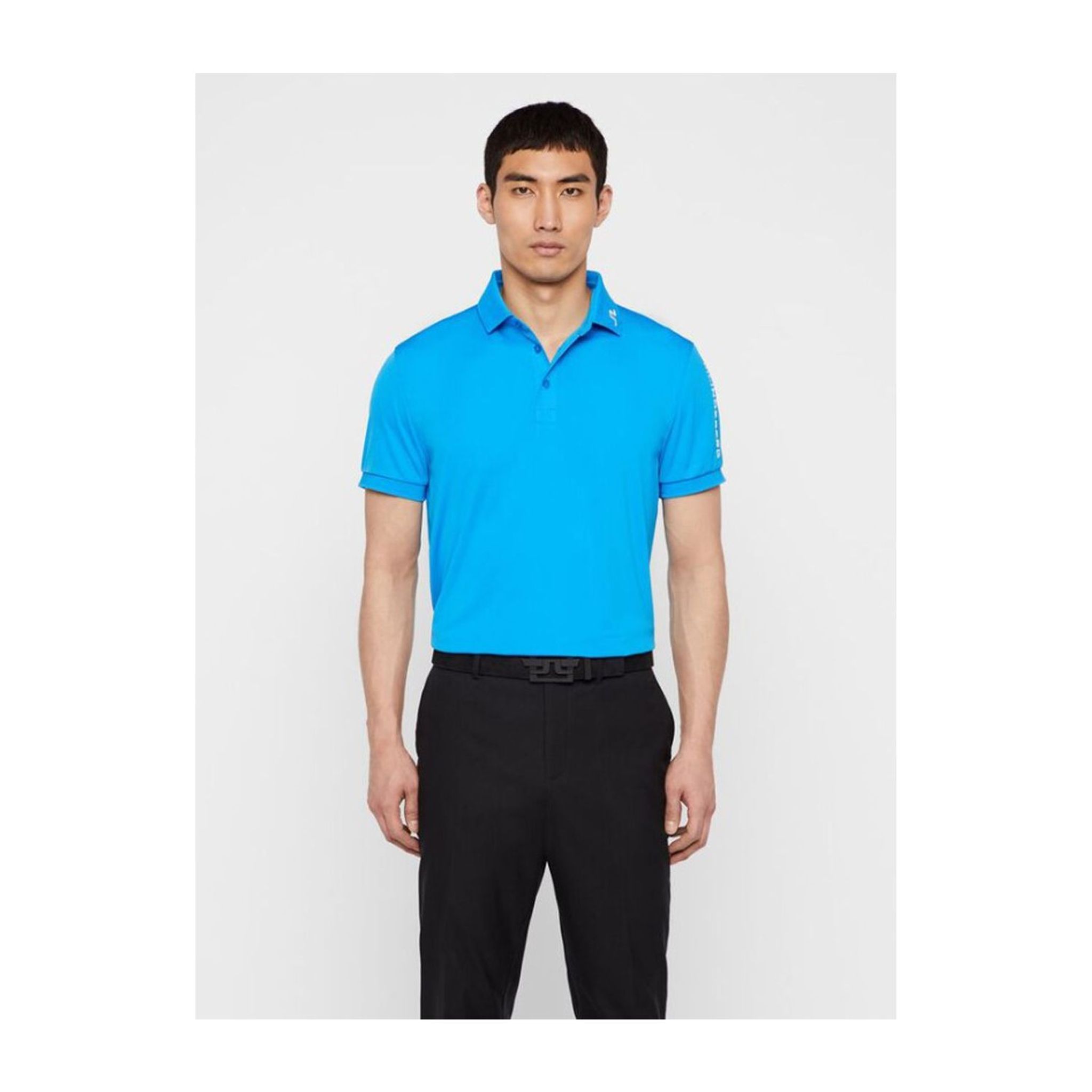 J. Lindeberg M Tour Tech Reg-TX Jersey Polo Blu Uomo