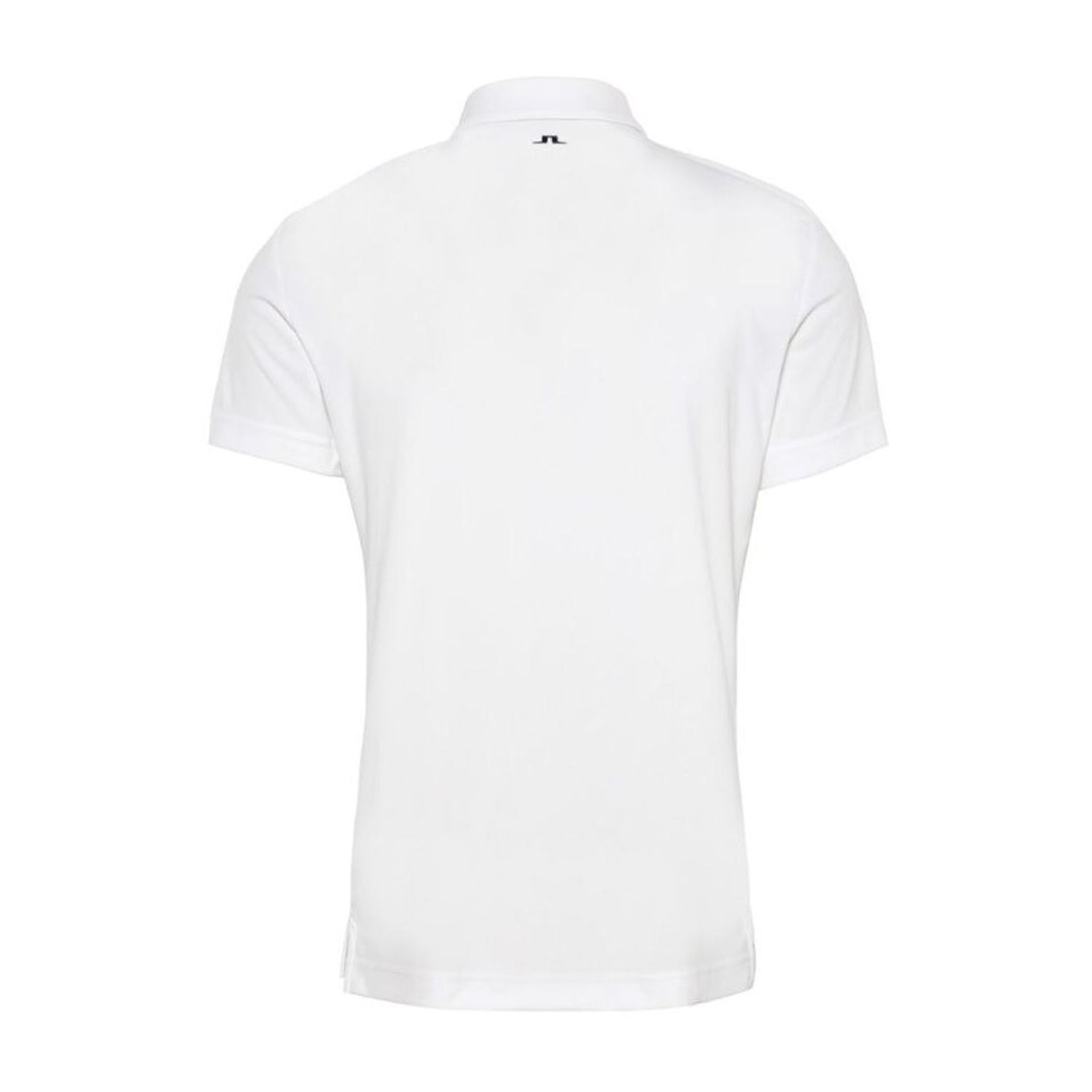 J. Lindeberg M Clark Print Slim Fit-TX Jersey Polo Bianco Uomo