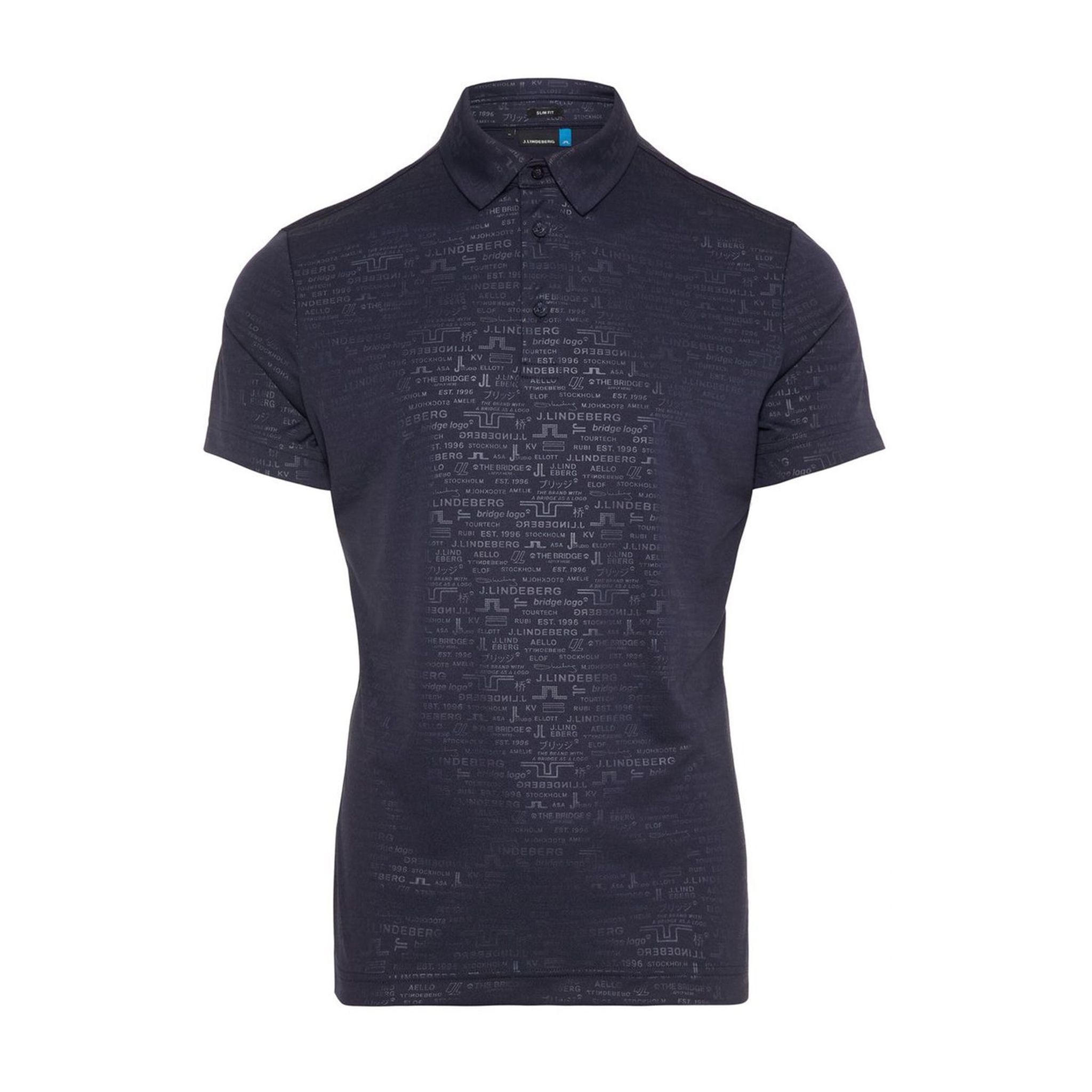 J. Lindeberg M Pine Slim Fit-TX Jersey Polo Jl Blu Navy Uomo