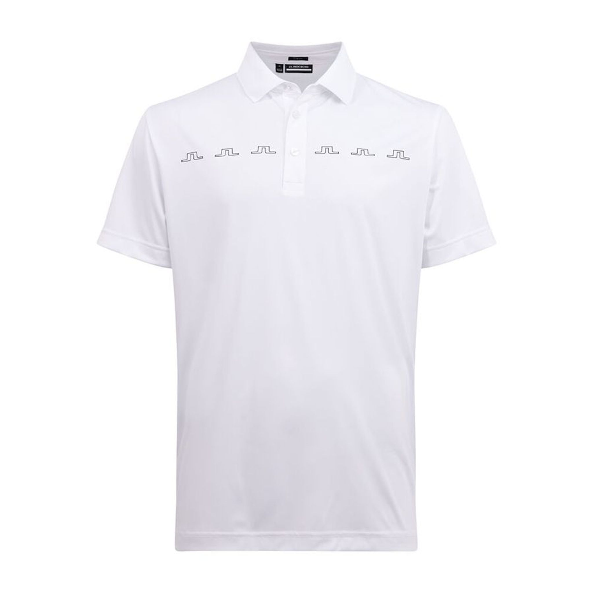 Polo da golf J. Lindeberg M Zip Slim Fit bianca da uomo