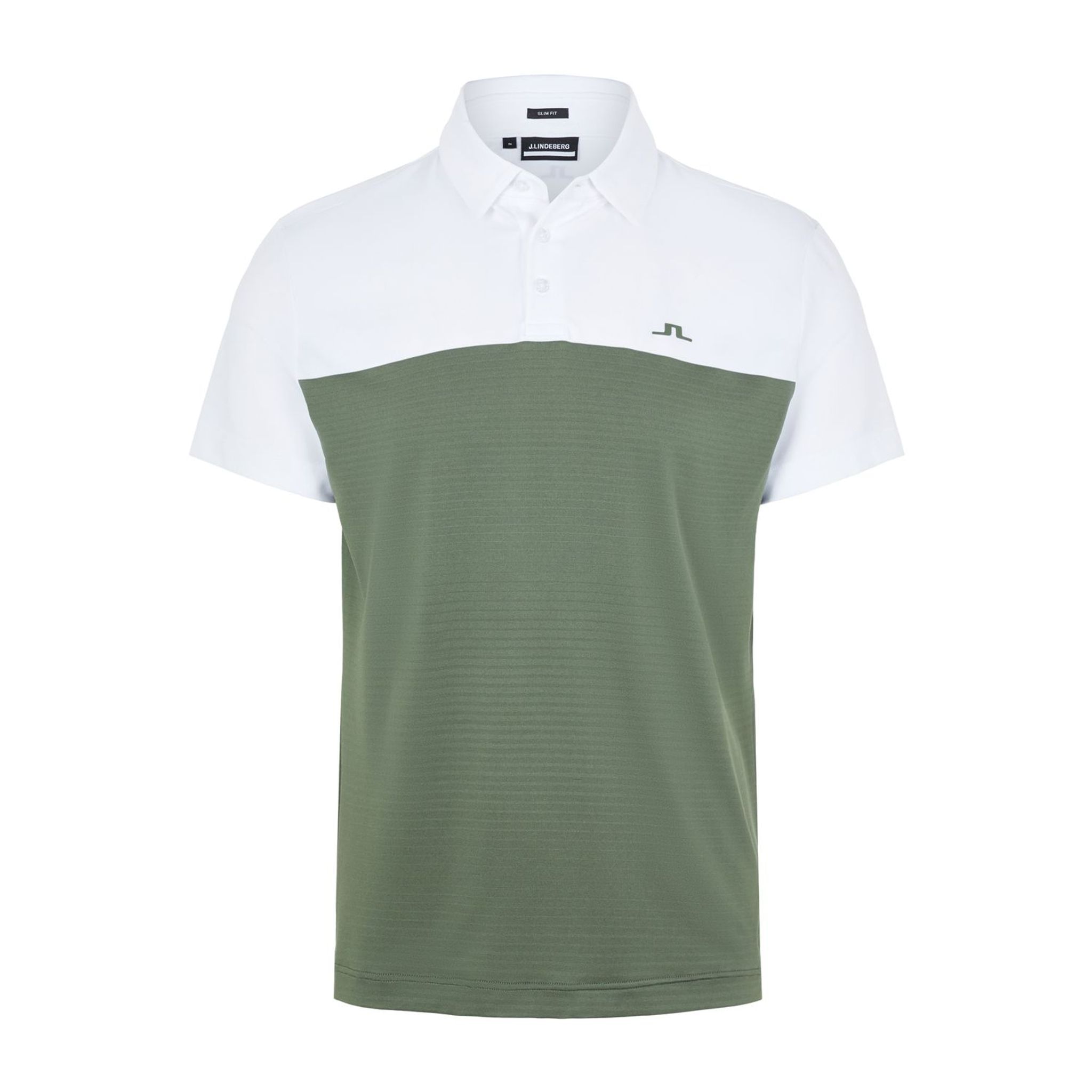 J. Lindeberg M Owen Slim Fit SS Polo Thyme Green Uomo