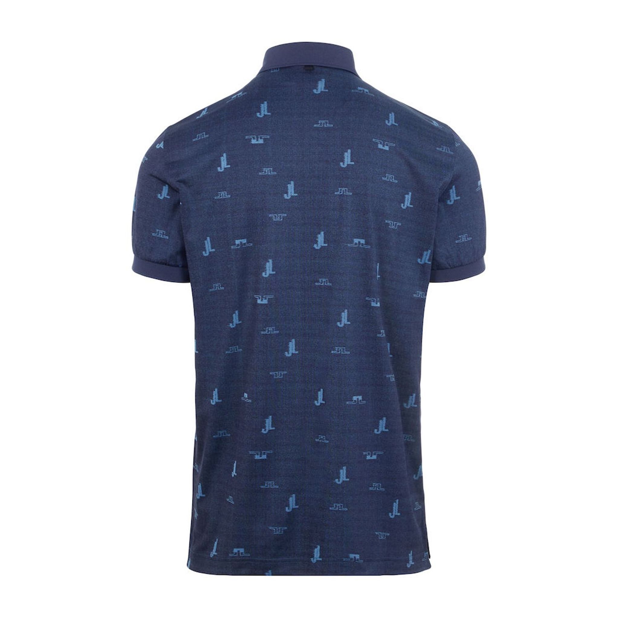 J. Lindeberg M Glen Regular Fit SS Polo JL Bridge Ocean Blue Uomo