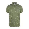 J. Lindeberg M Glen Regular Fit SS Polo JL Bridge Thyme Green Uomo