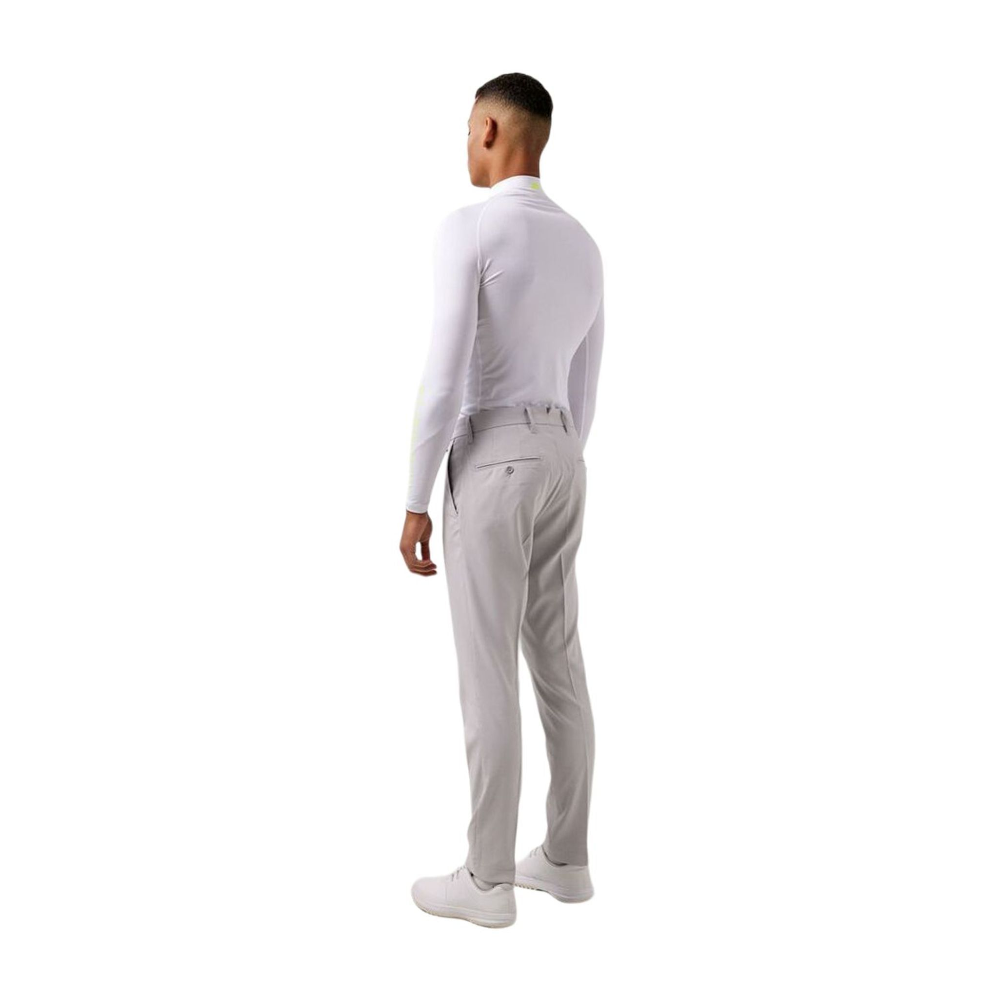 J. Lindeberg Layer Aello Soft Compression Top manica lunga grigio chiaro uomo