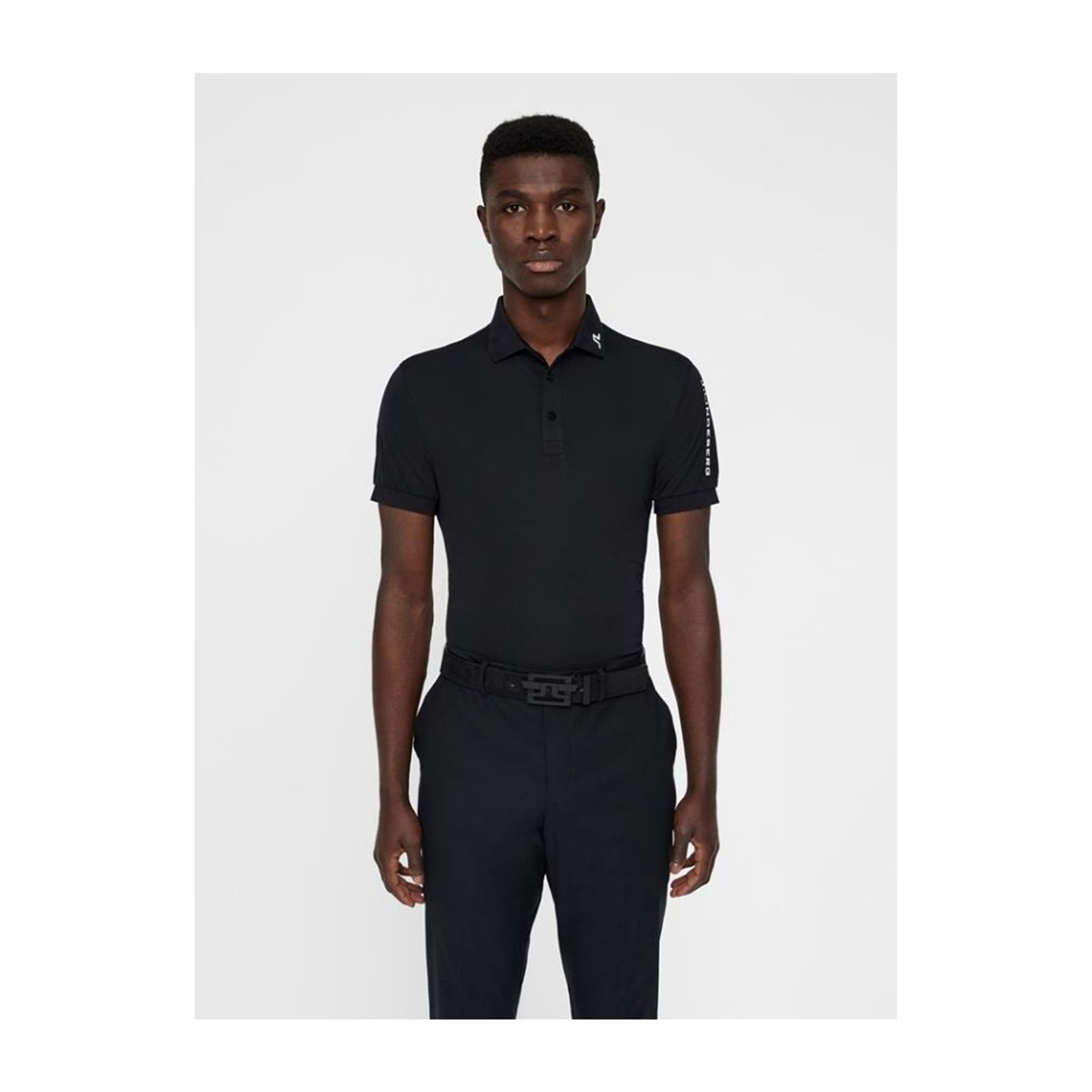 J. Lindeberg M Tour Tech-TX Jersey Polo Nero Uomo