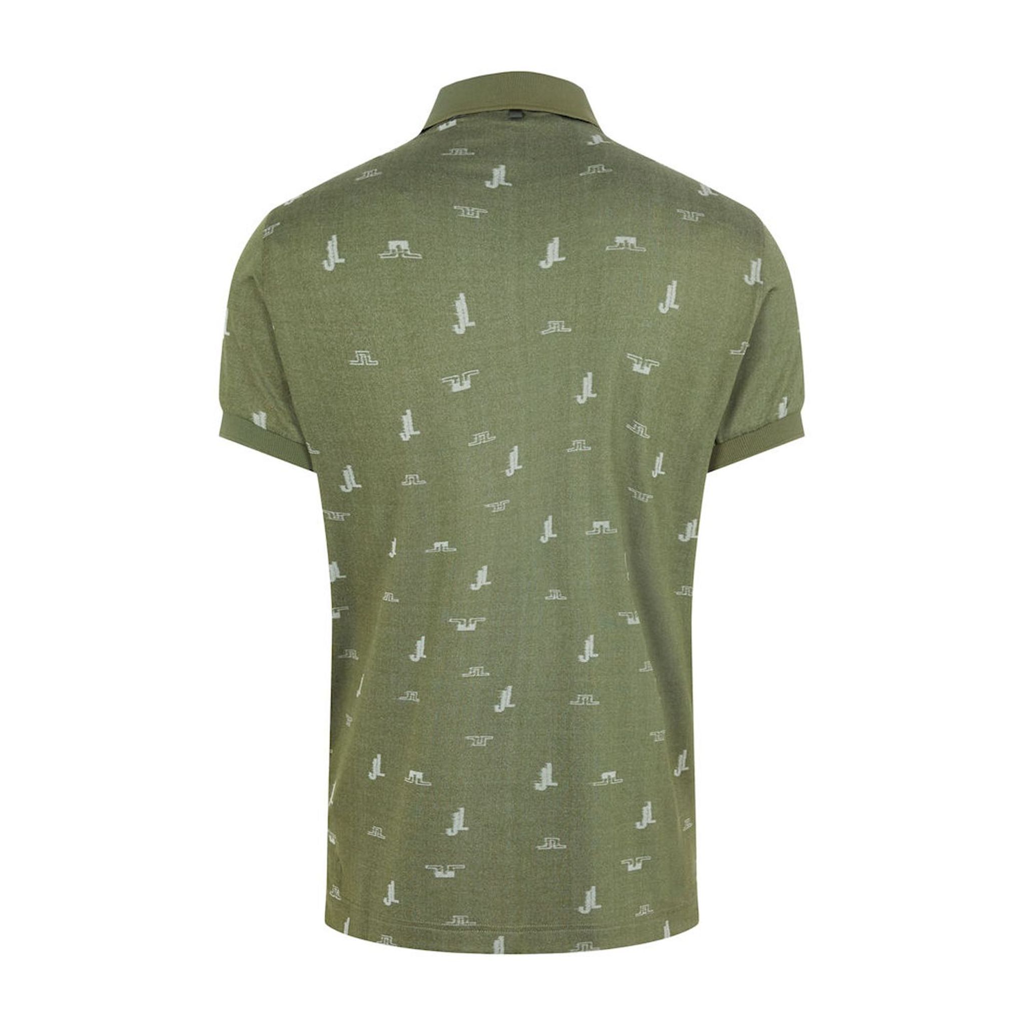 J. Lindeberg M Glen Regular Fit SS Polo JL Bridge Thyme Green Uomo