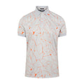 J. Lindeberg M Tour Tech Reg Fit Print SS Polo Slit Grigio Uomo