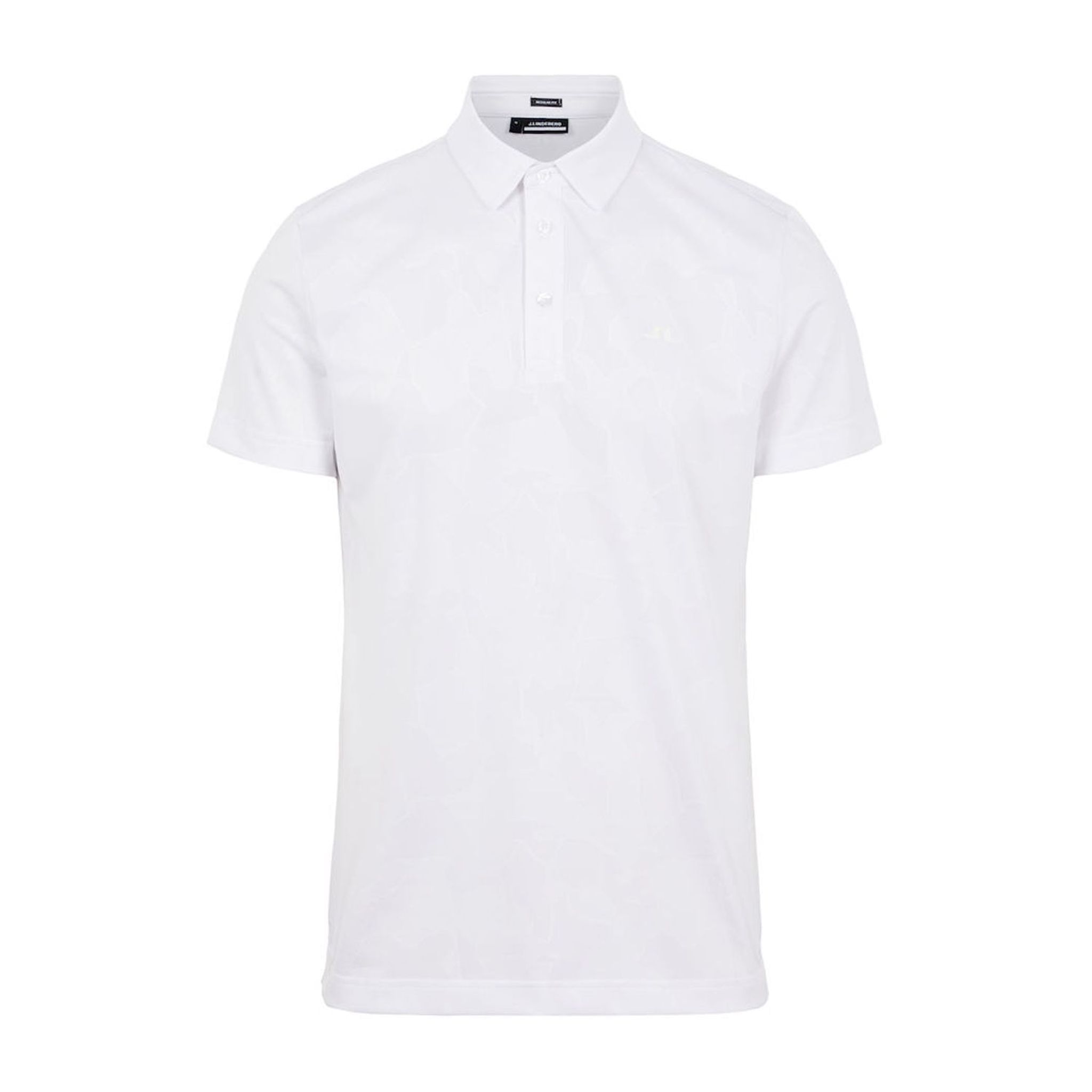 J. Lindeberg M Clide Regular Fit SS Polo Bianco Uomo