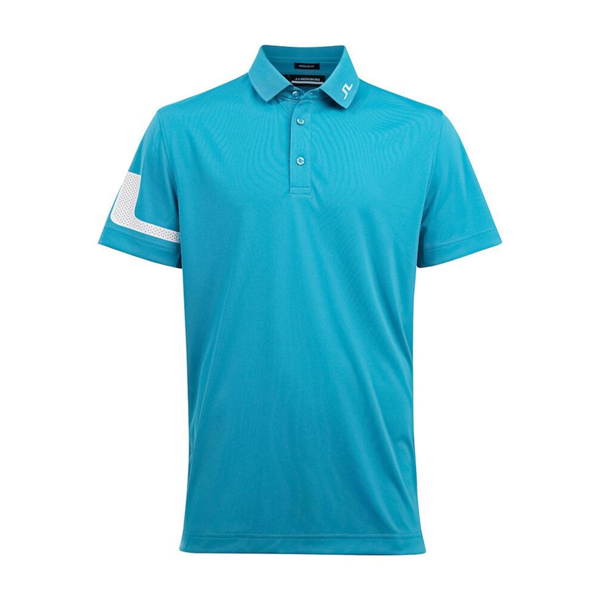 J. Lindeberg M Heath Regular Fit Golf Polo Smalto Blu Uomo