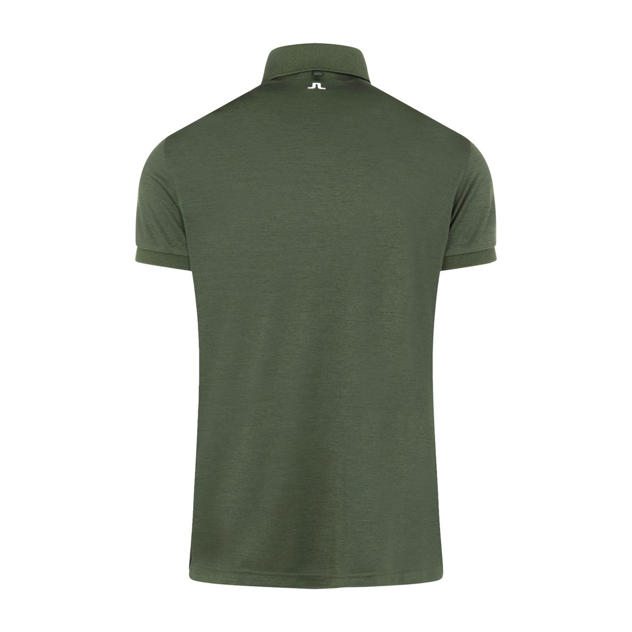 J. Lindeberg M Tour Tech Reg Fit SS Polo Thyme Green Melange Uomo