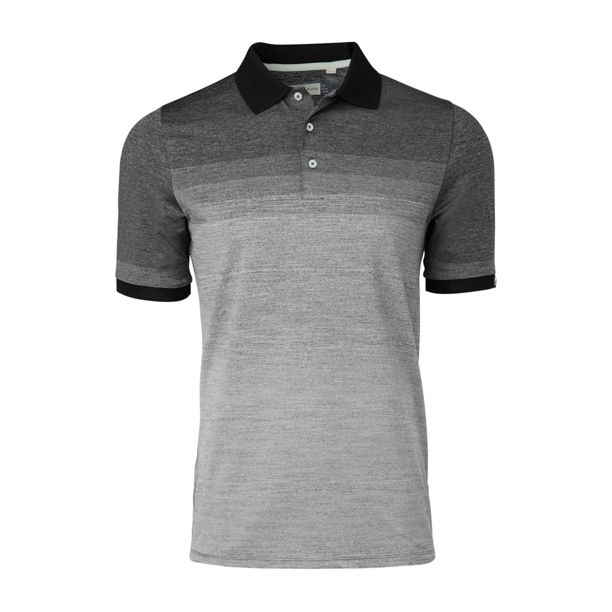 Polo Kjus M Melange Fading SS Bianco Melange Uomo