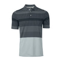 Polo Kjus M Engineered Stripe SS Silver Fog/Dark Dusk Uomo